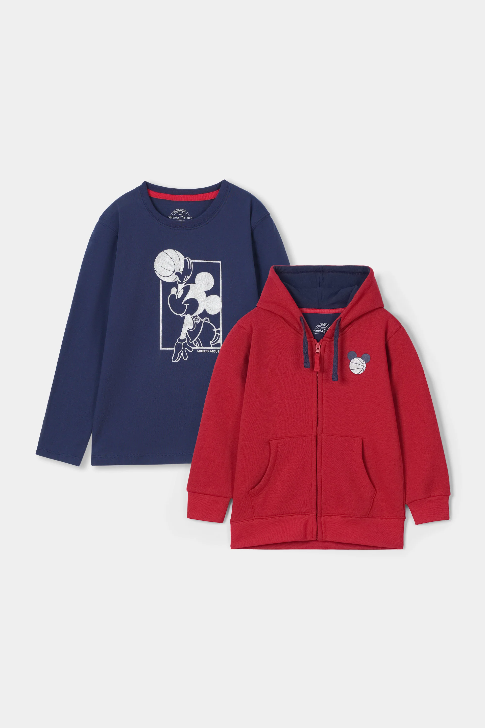 T-Shirt And Zip Through Hoodie (BJT-055)