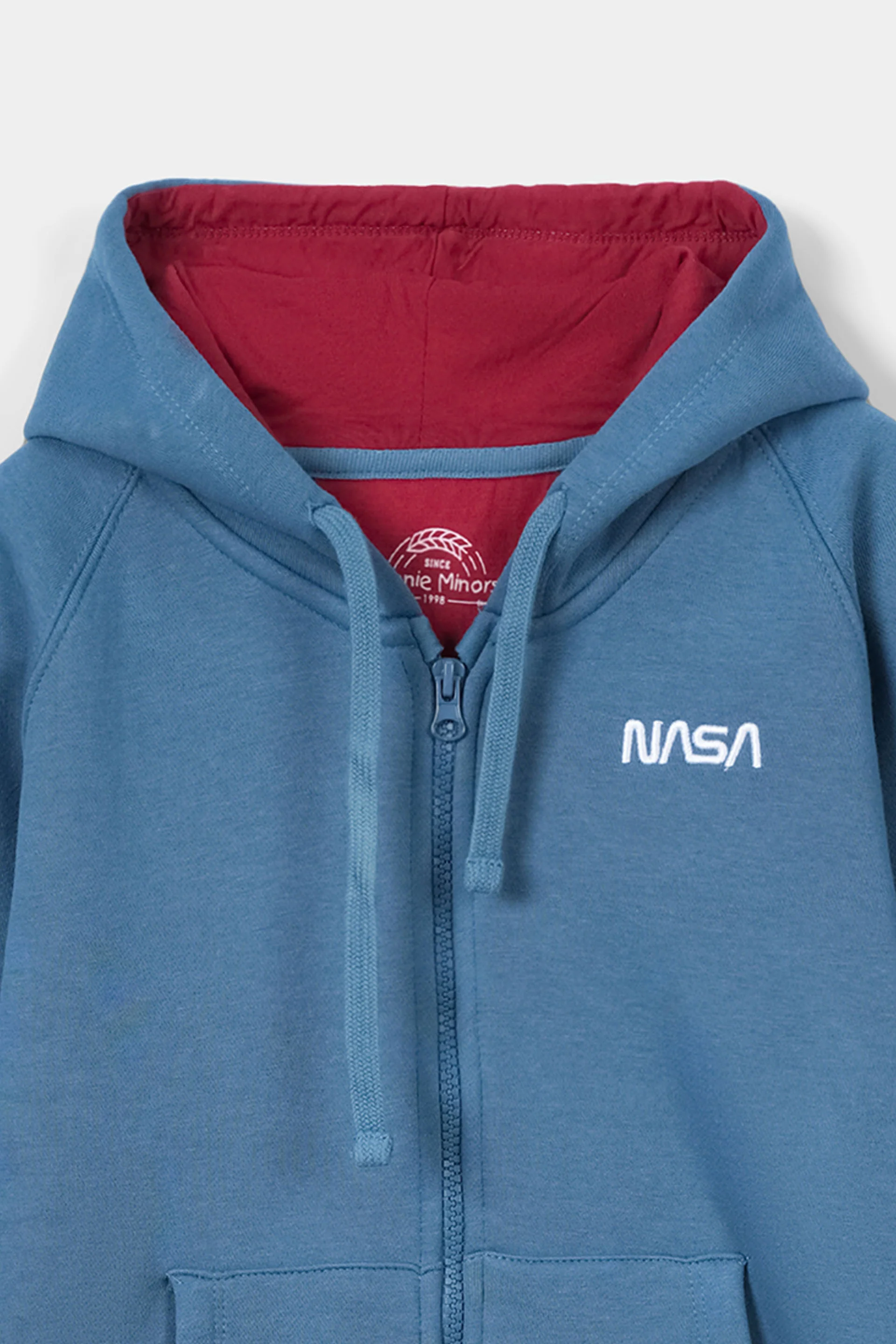 T-Shirt And Zip Through Raglan Sleeve Hoodie (BJT-056) - Image 4