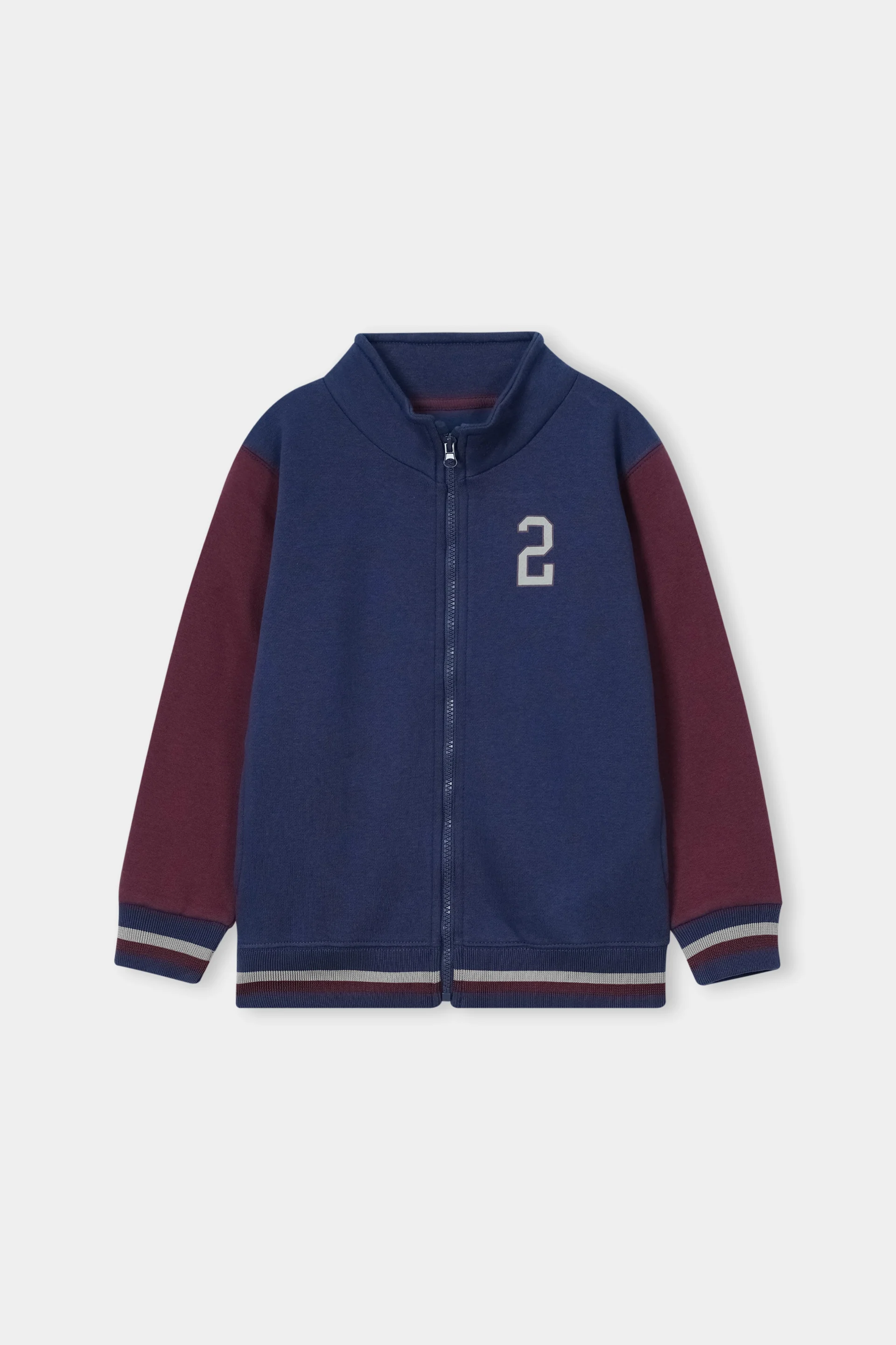 T-Shirt And Mock Neck Zip Through Upper (BJT-058) - Image 2