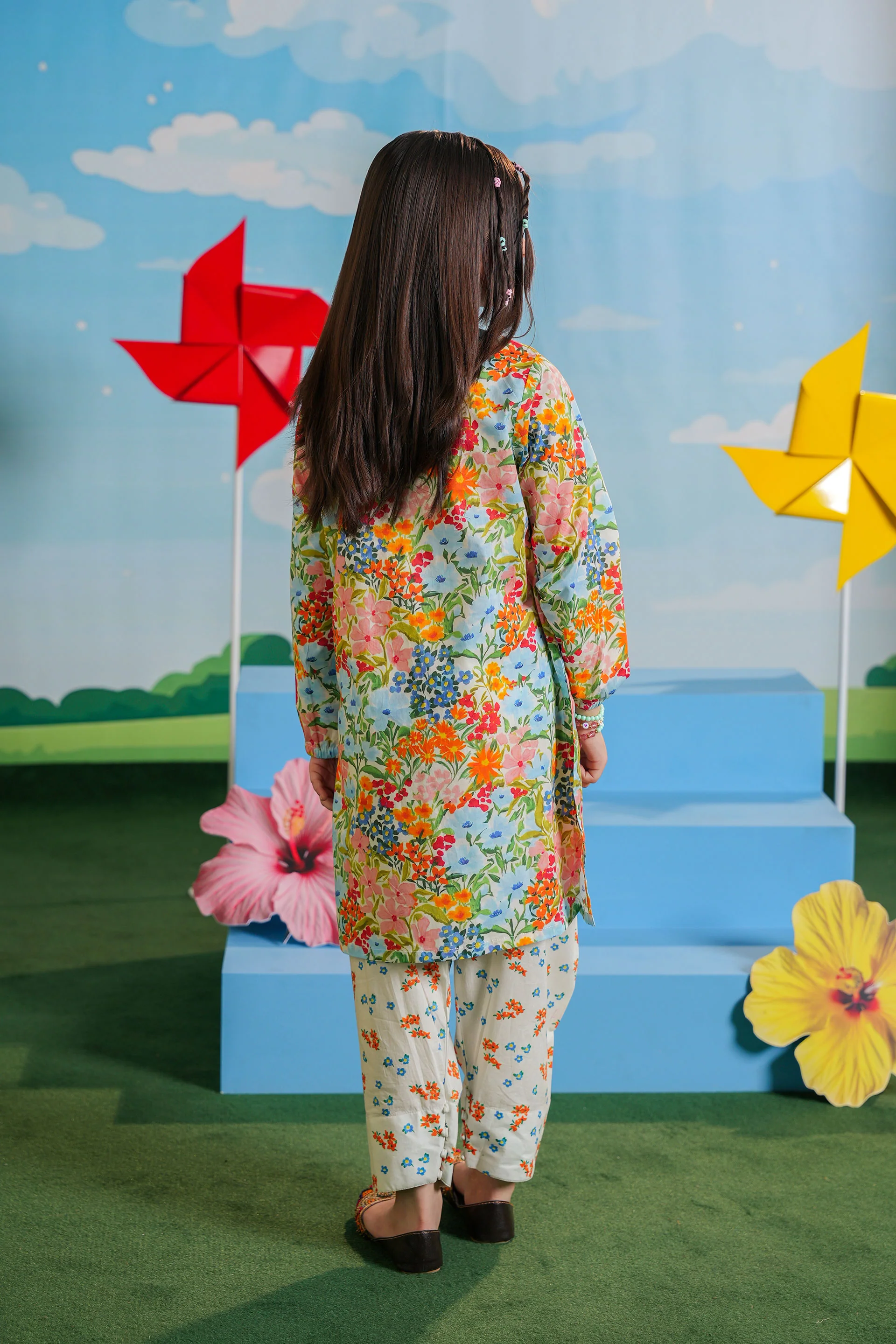 Printed Kameez With Shalwar (DGKSB-63) - Image 5
