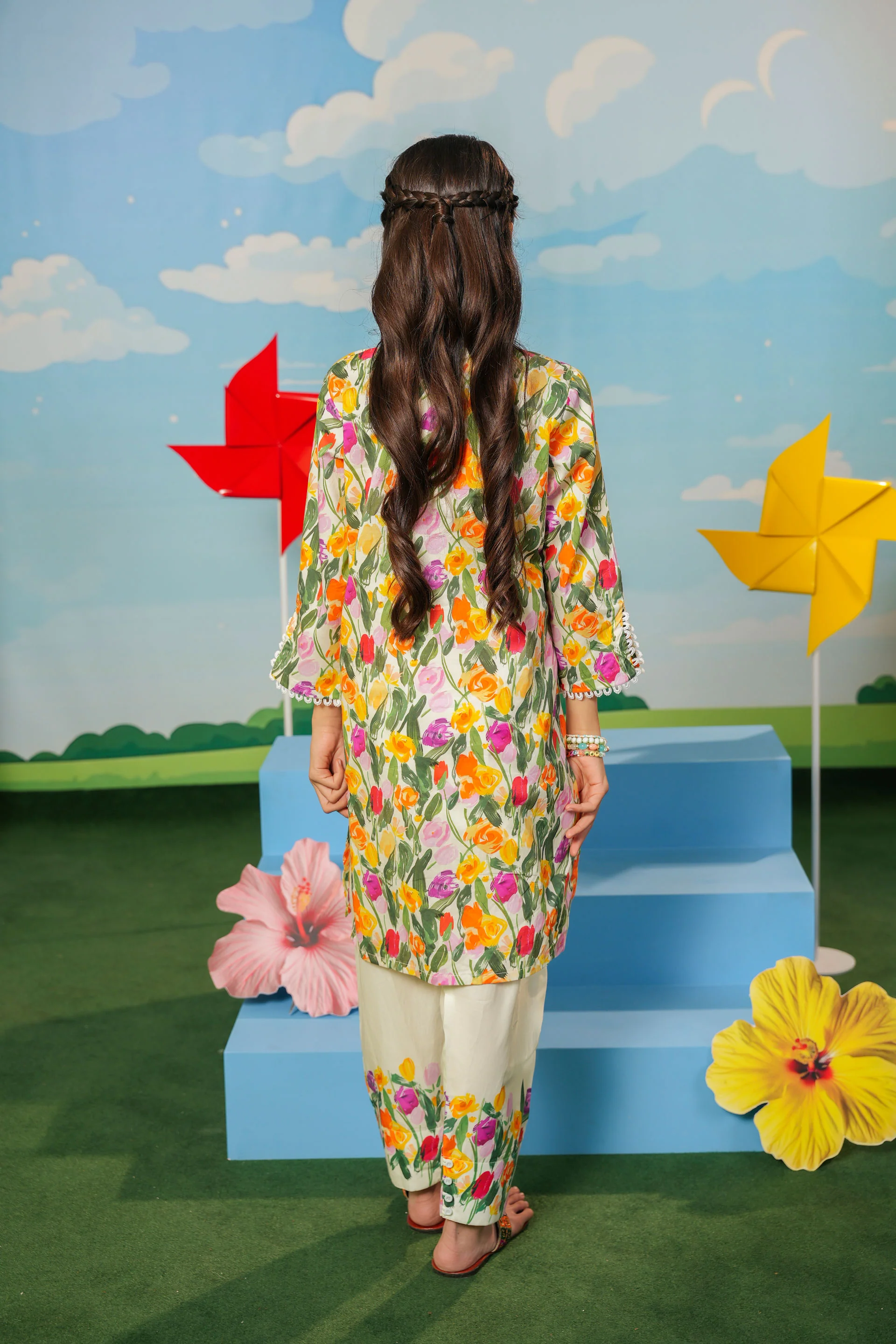 Printed Kameez With Shalwar (DGKSB-64) - Image 5
