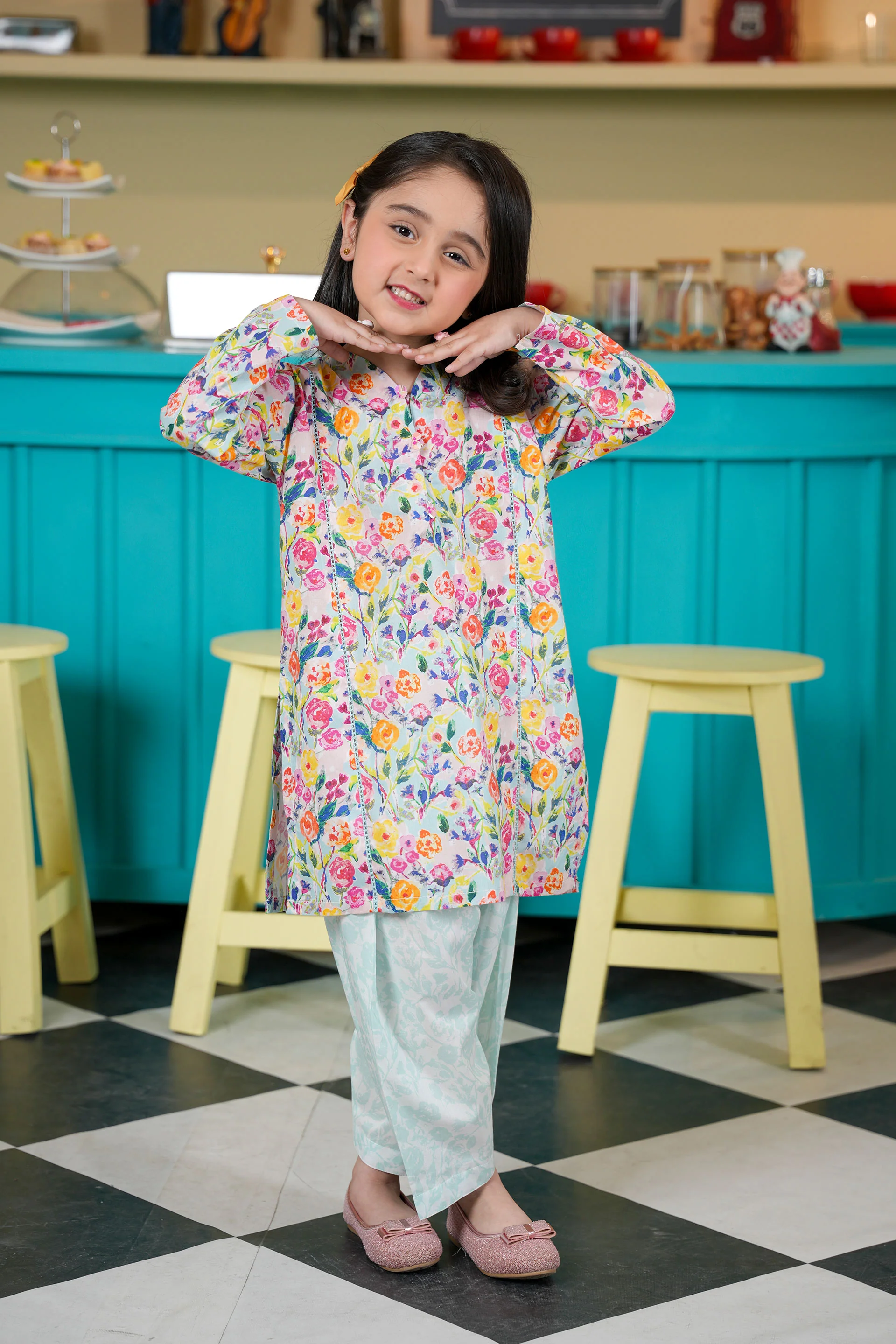 Printed Kameez And Shalwar (DGKSB-71)