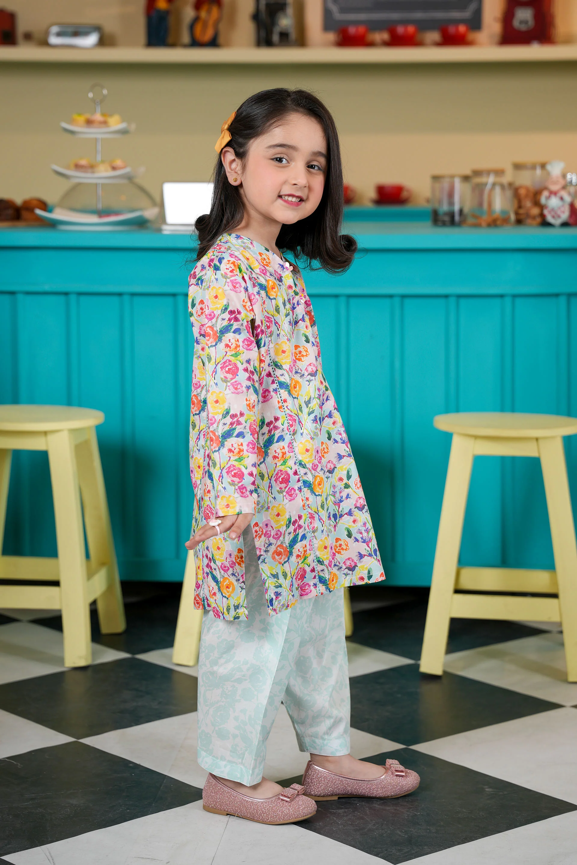 Printed Kameez And Shalwar (DGKSB-71) - Image 3