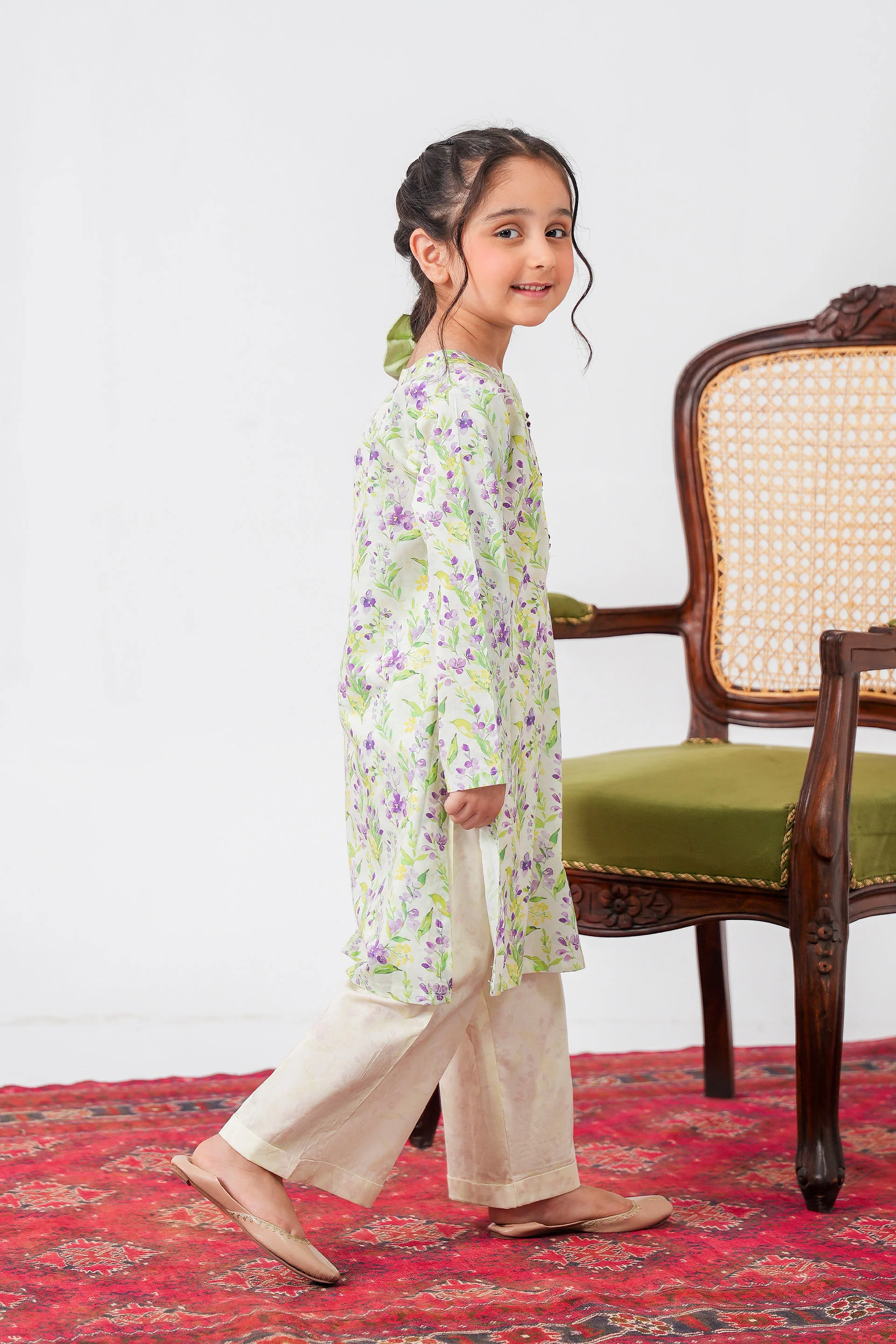 Printed Kameez With Trousers (DGKSB-76) - Image 2