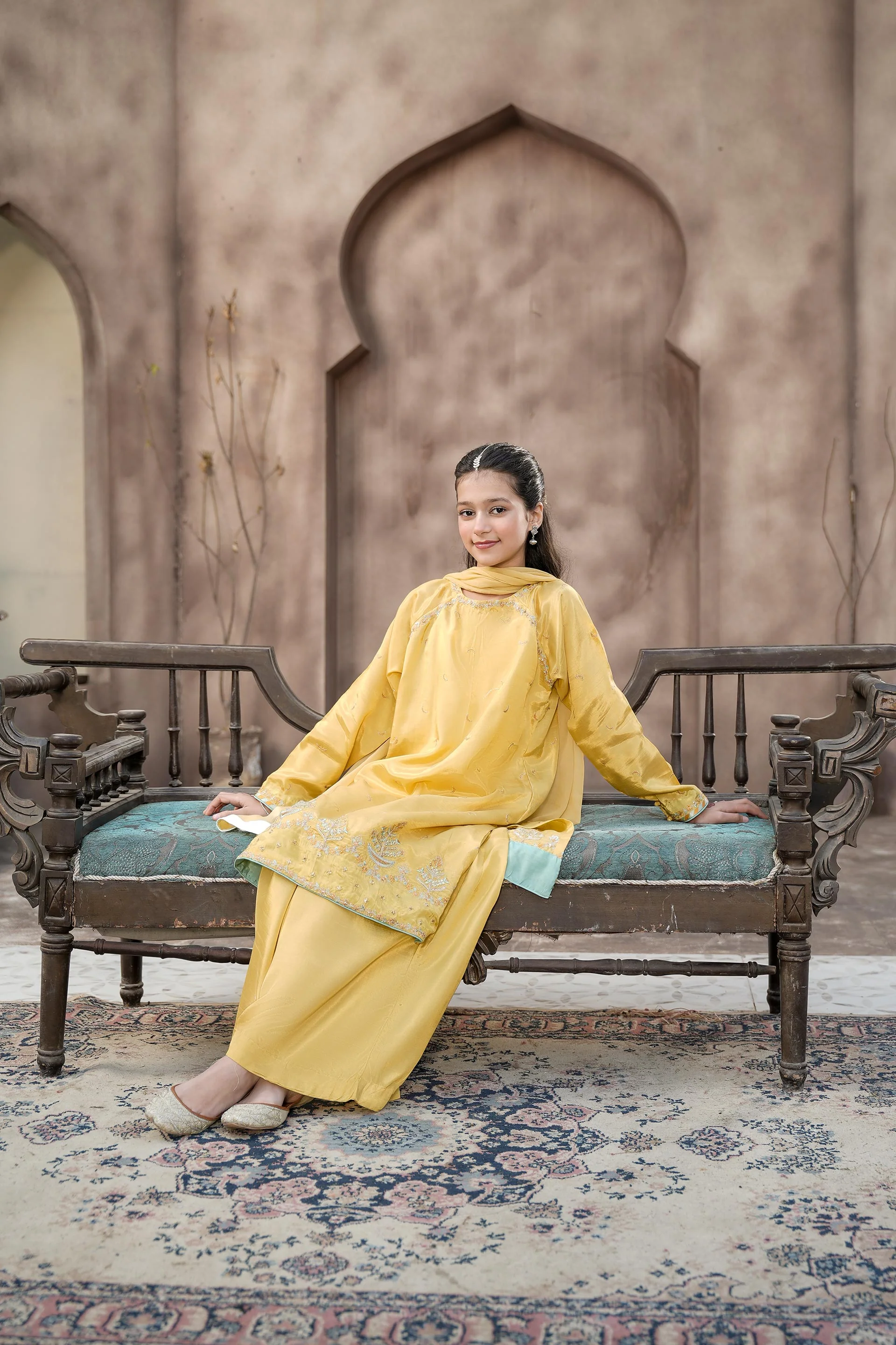 Shirt With Sharara And Dupatta (EFW-18) - Image 4