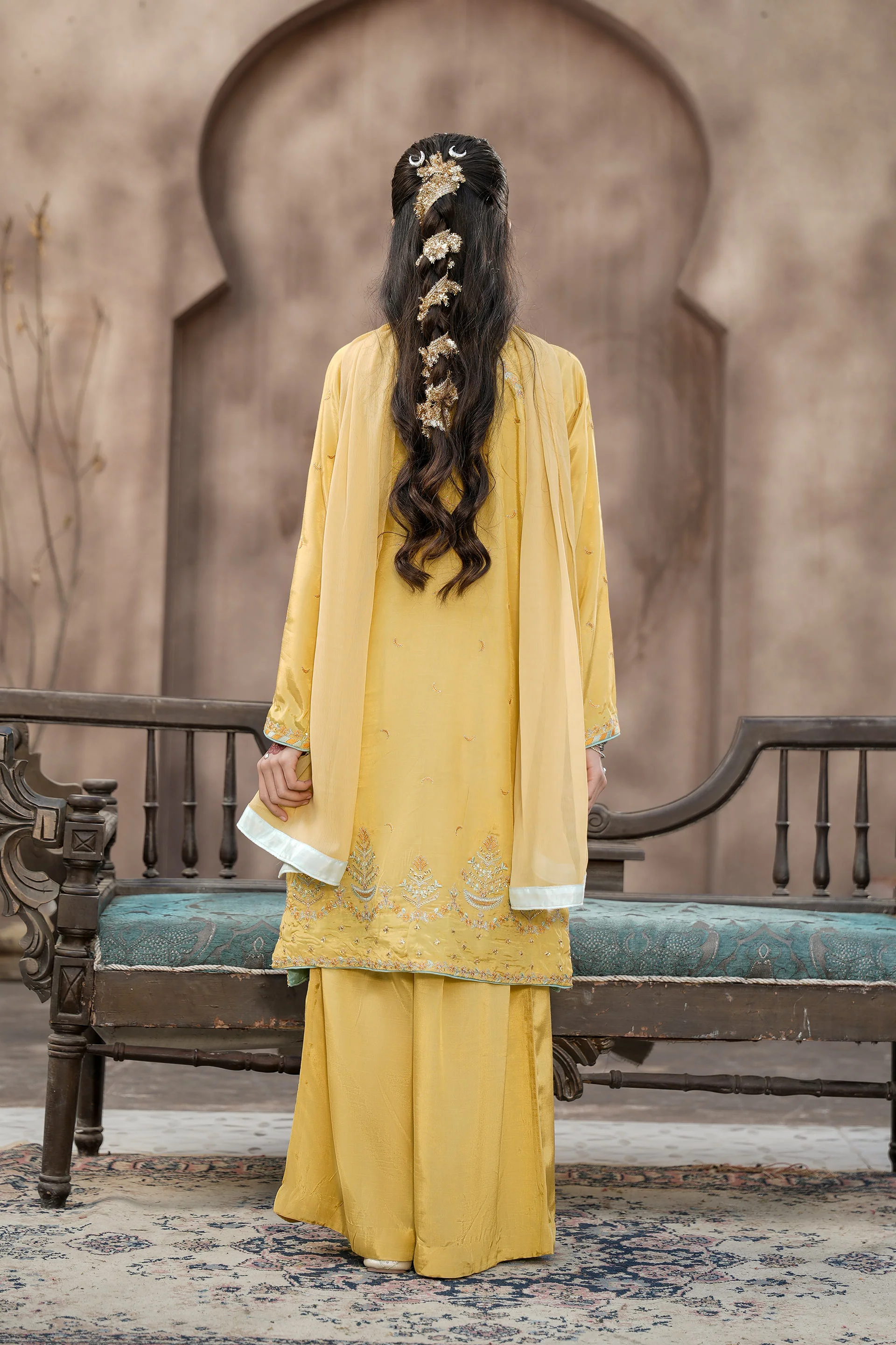 Shirt With Sharara And Dupatta (EFW-18) - Image 6
