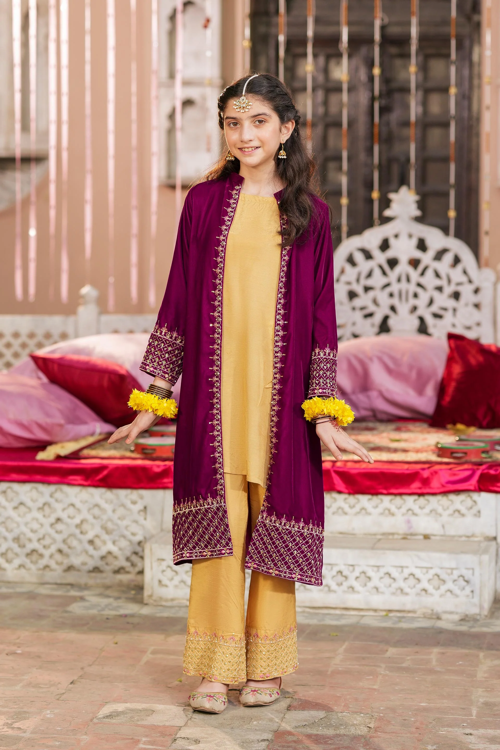 Embellished Gown, Kameez & Trousers (GPW-1128)