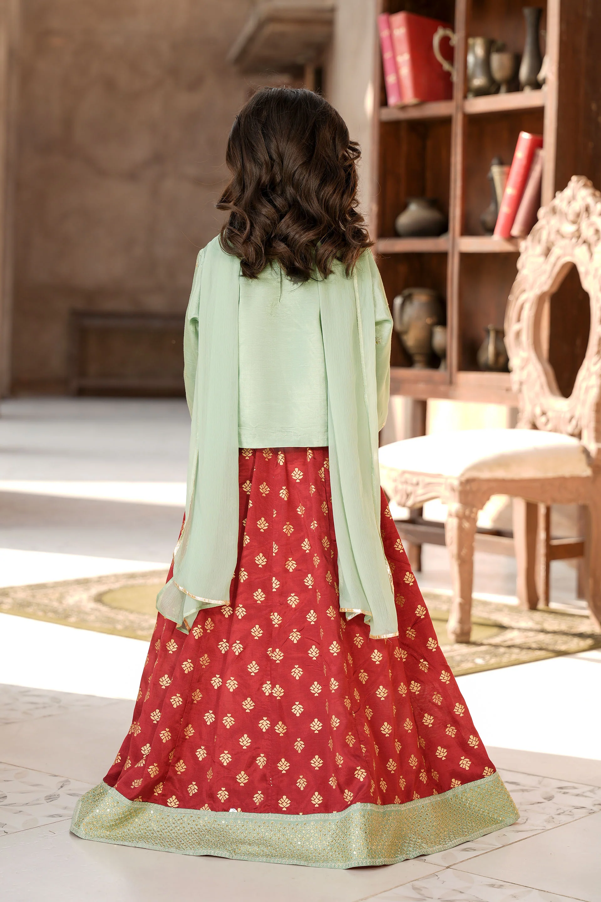 Embellished Top & Lehnga With Dupatta (GPW-1146) - Image 5