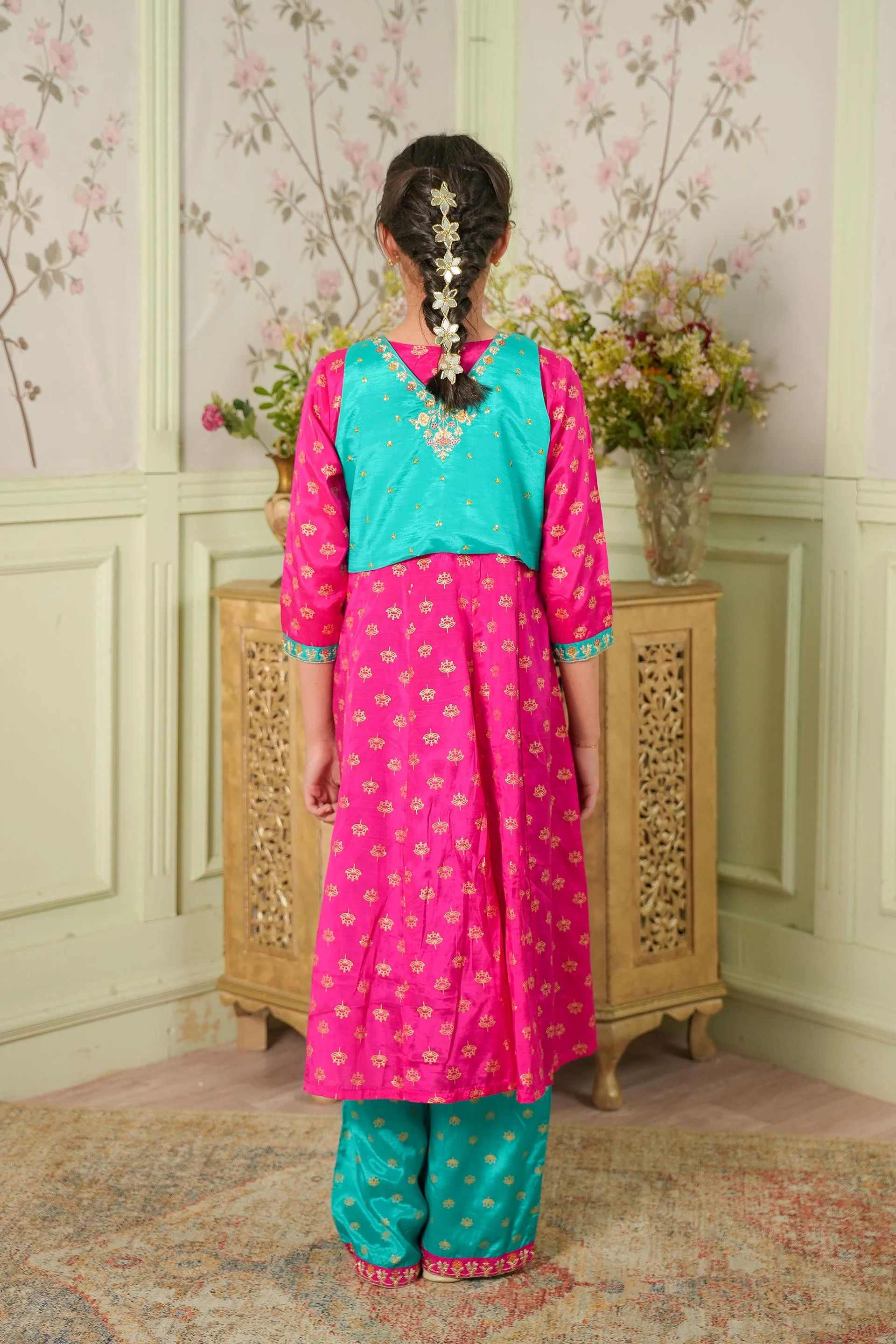 Embellished Jacket, Kameez & Trousers (GPW-1169) - Image 5
