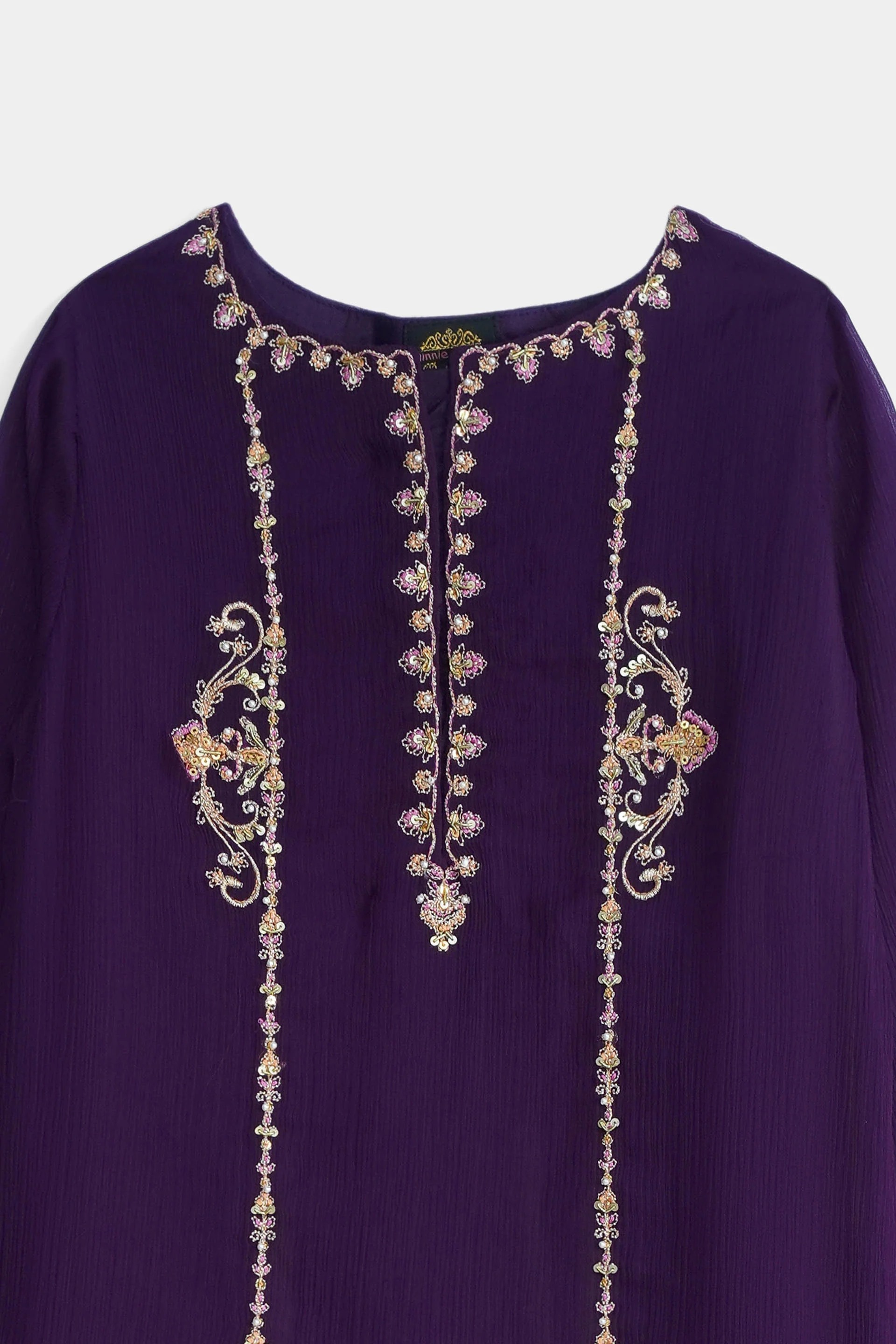 Embellished Kameez, Gharara with dupatta (GPW-1172) - Image 3