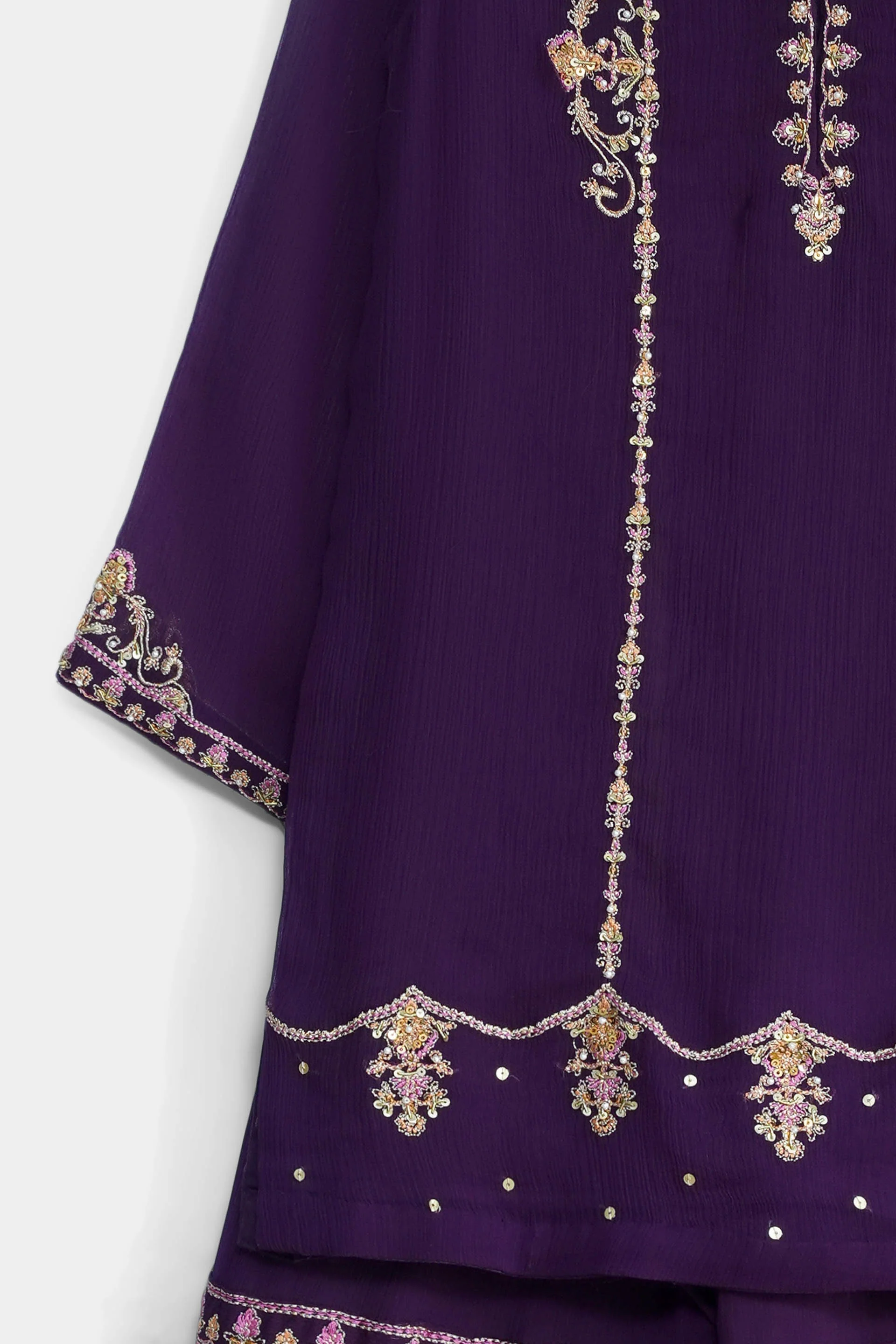 Embellished Kameez, Gharara with dupatta (GPW-1172) - Image 4