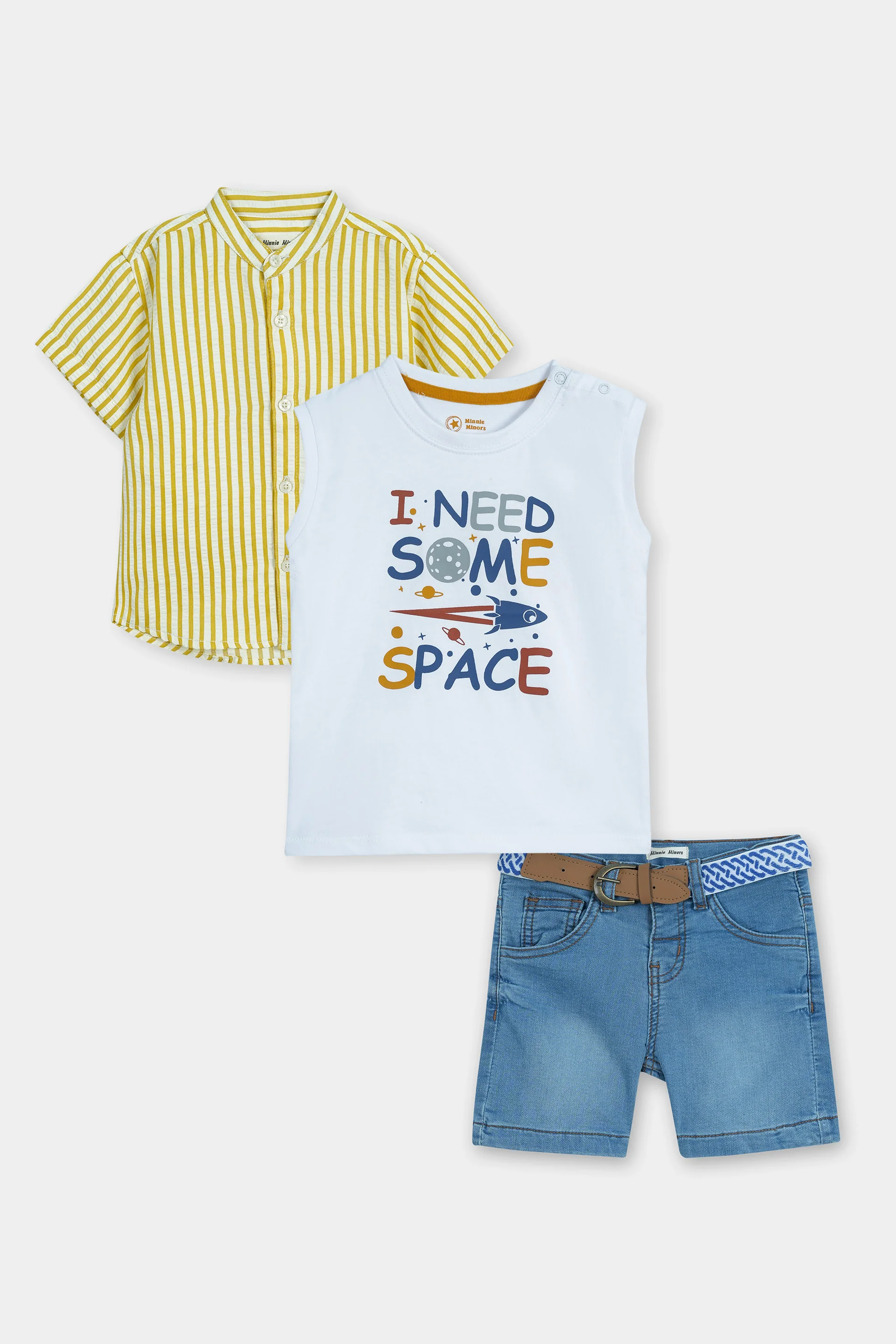 Shirt And T-Shirt With Shorts (IDTSS-044)