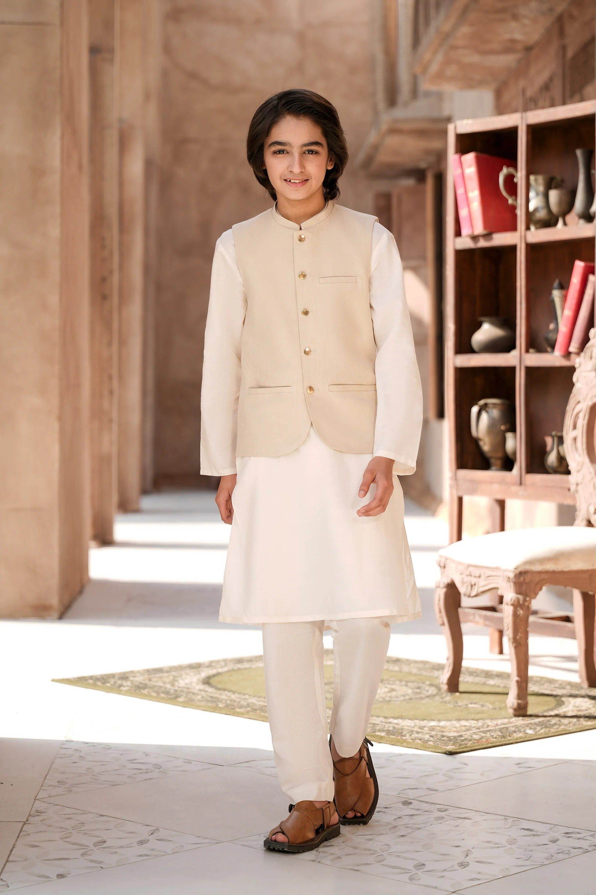 Kurta Trousers & Waistcoat (MSFBSKW-921)
