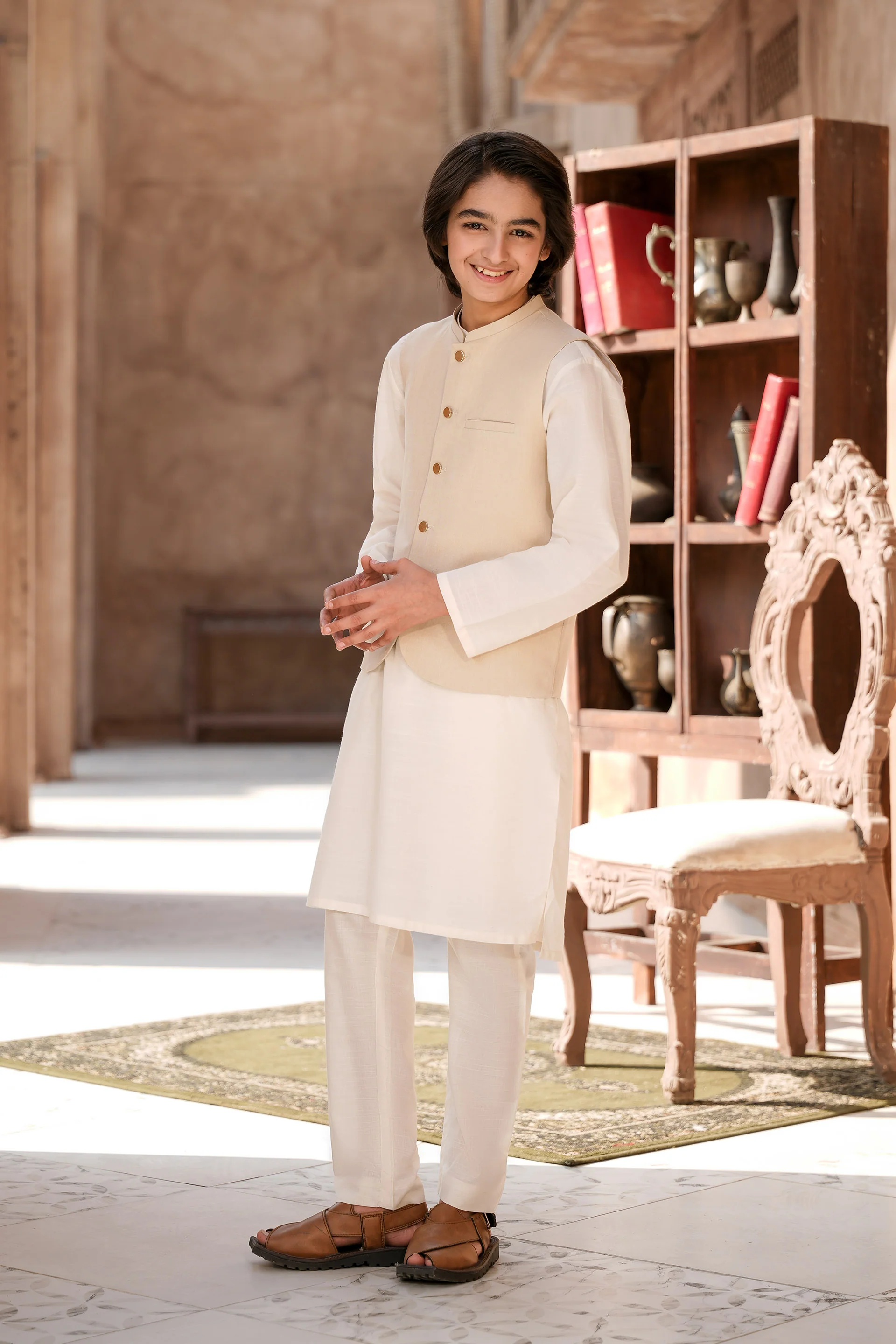 Kurta Trousers & Waistcoat (MSFBSKW-921) - Image 3