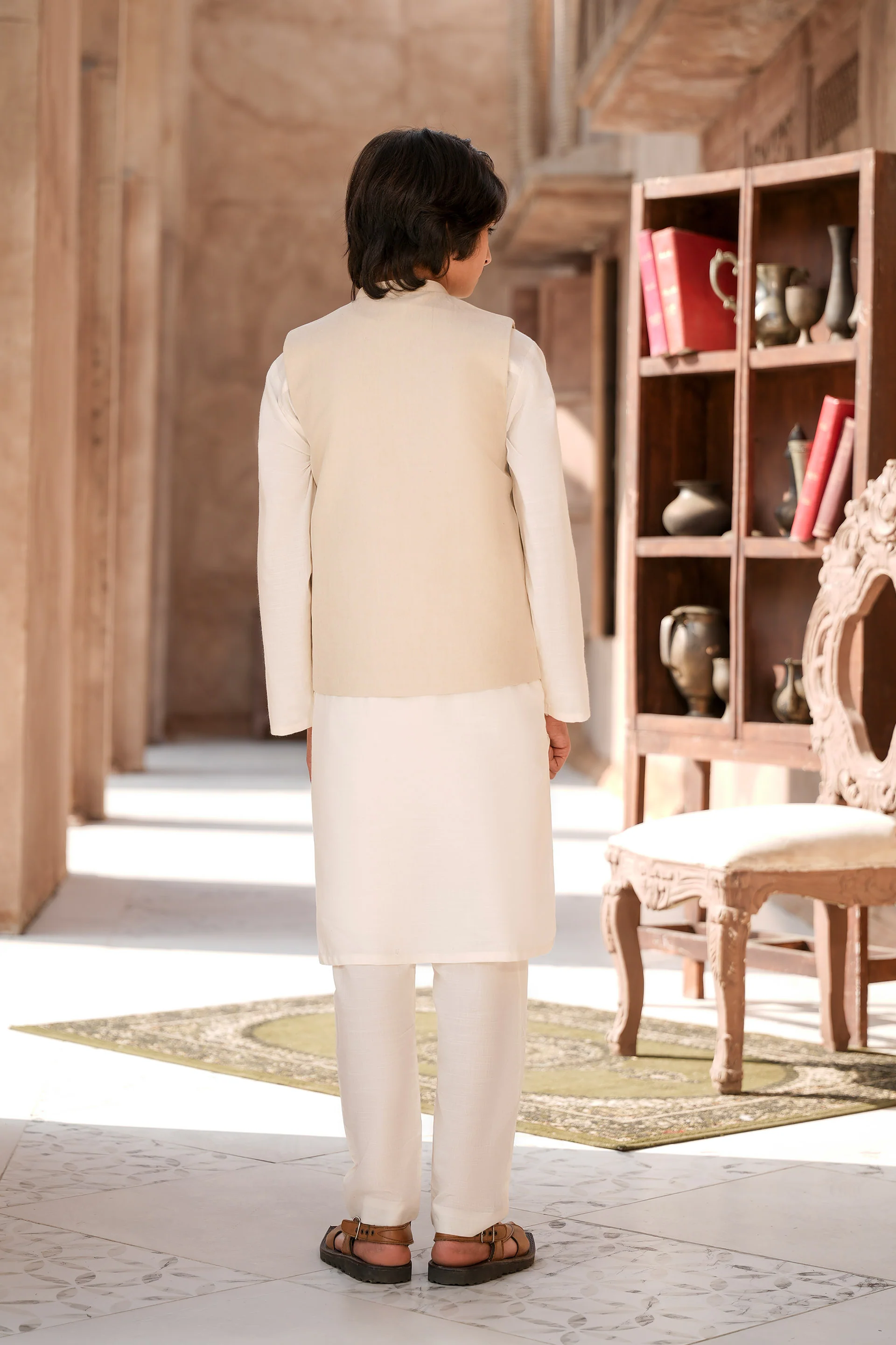 Kurta Trousers & Waistcoat (MSFBSKW-921) - Image 4