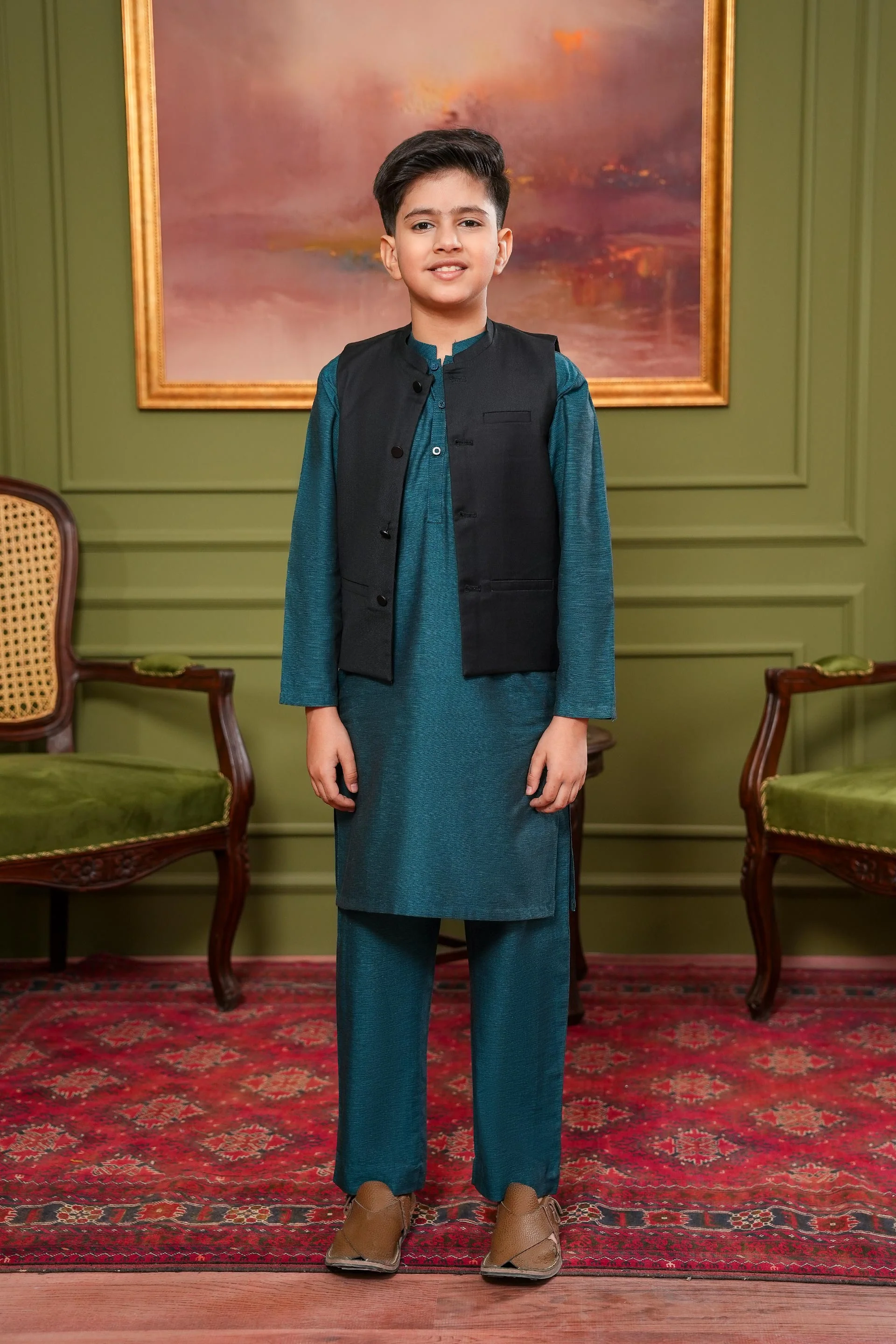 Kurta Trousers & Waistcoat (MSFBSKW-922)