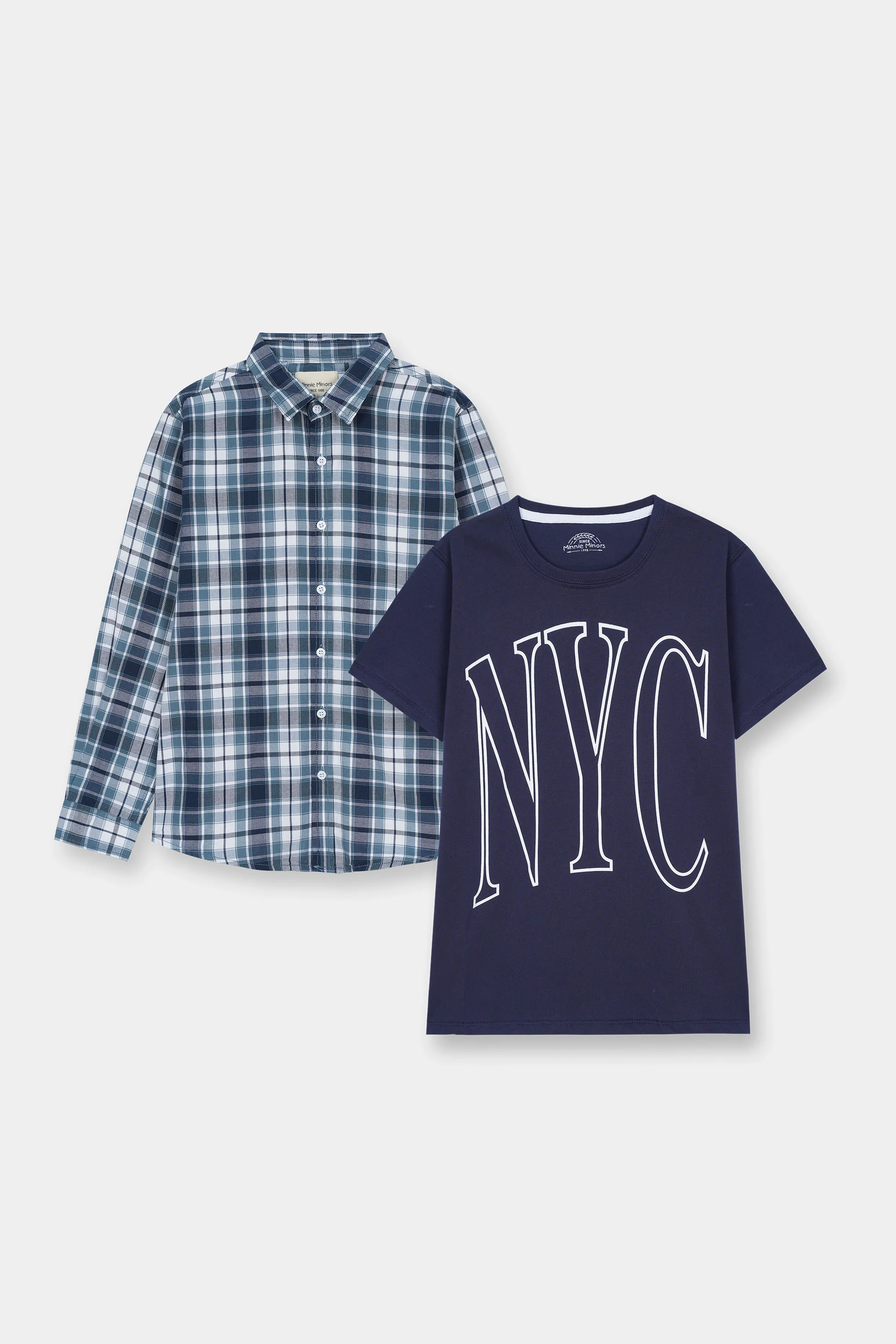 Boys Shirt And T-Shirt Pack (MSSST-26)