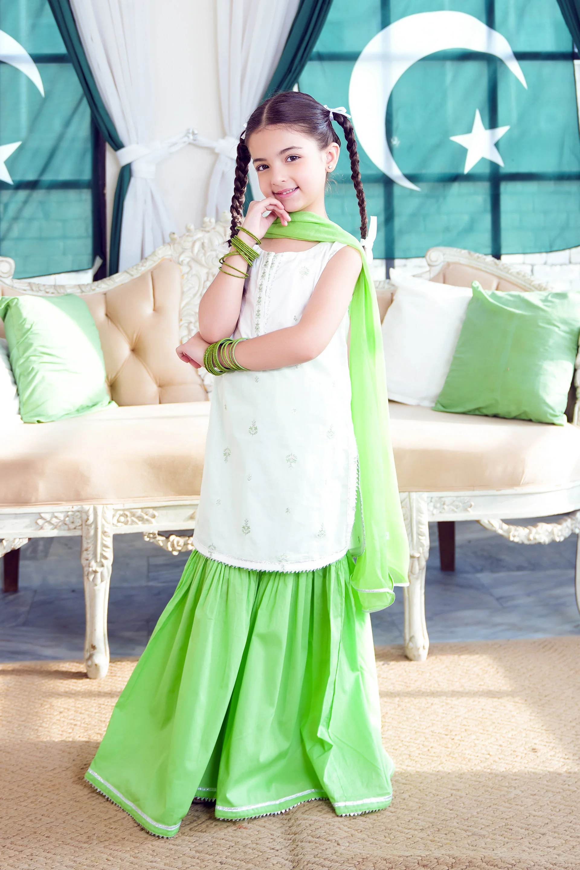 Embroidered Rangeen Set 14th August (SE-RGKS-26) - Image 3