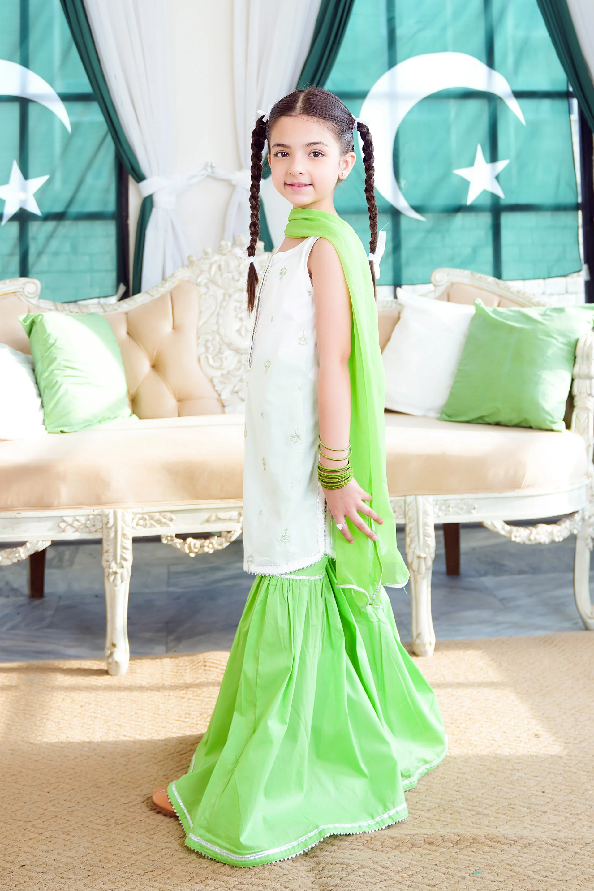 Embroidered Rangeen Set 14th August (SE-RGKS-26) - Image 4
