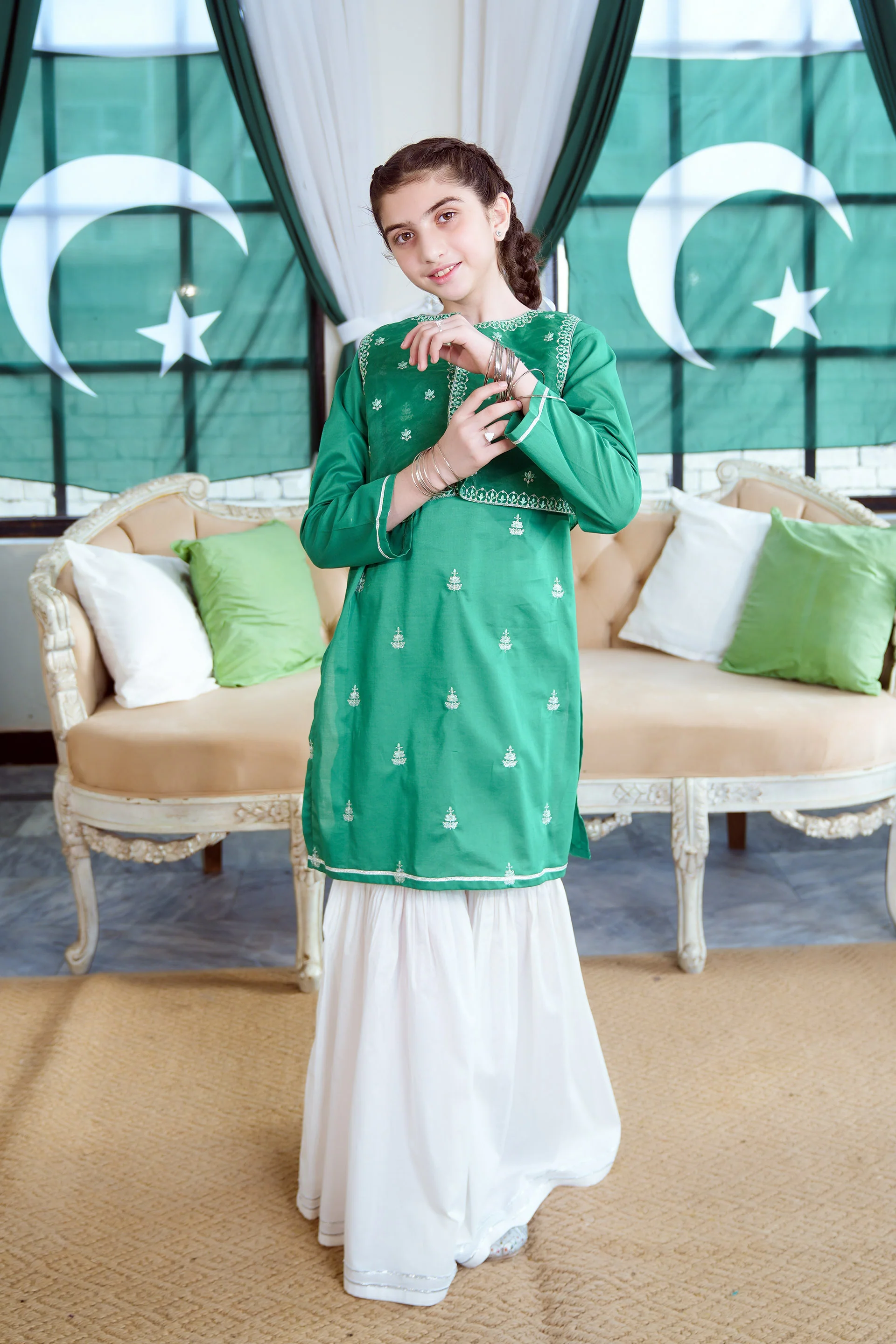Embroidered Rangeen Set 14th August (SE-RGKS-27) - Image 2