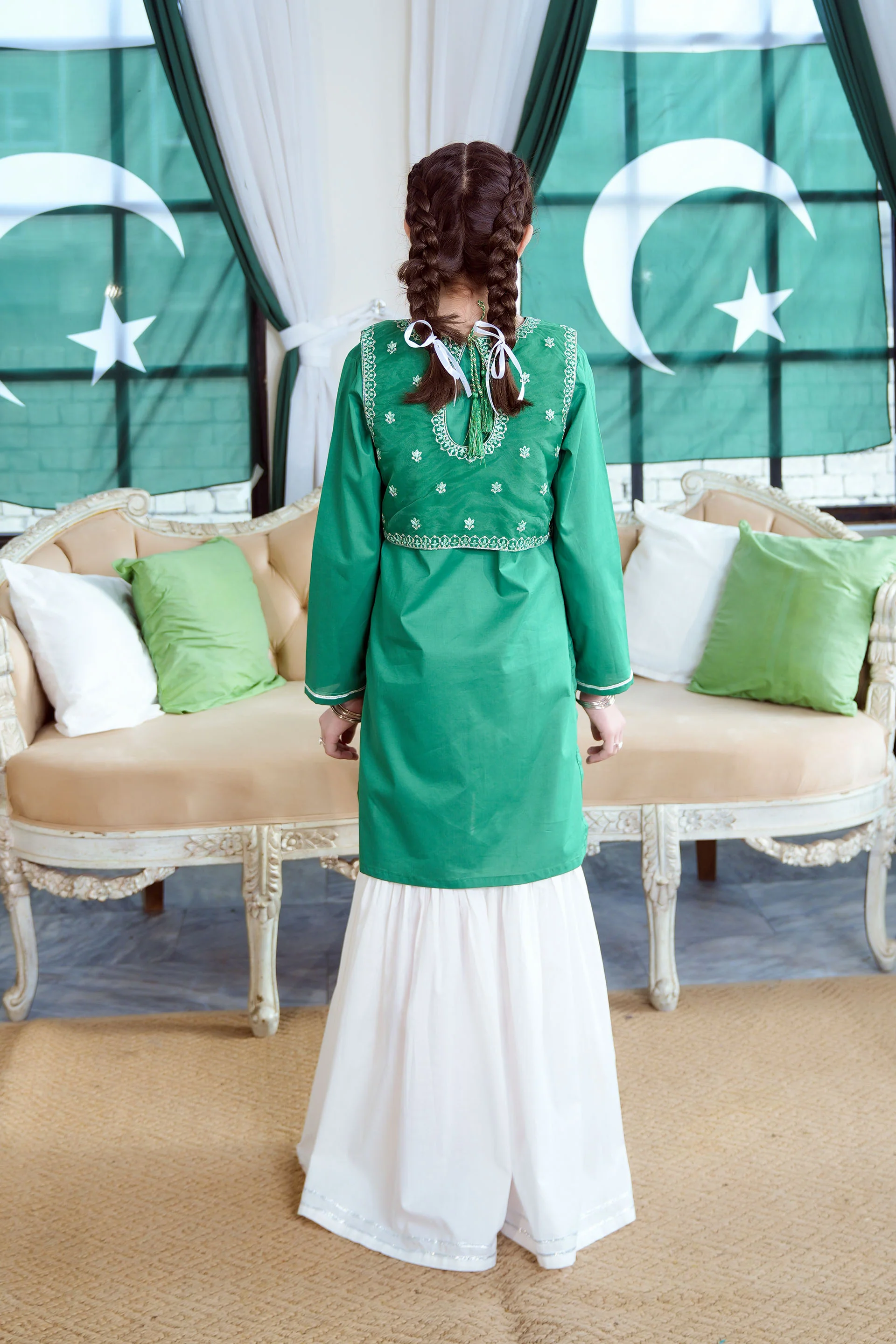 Embroidered Rangeen Set 14th August (SE-RGKS-27) - Image 6