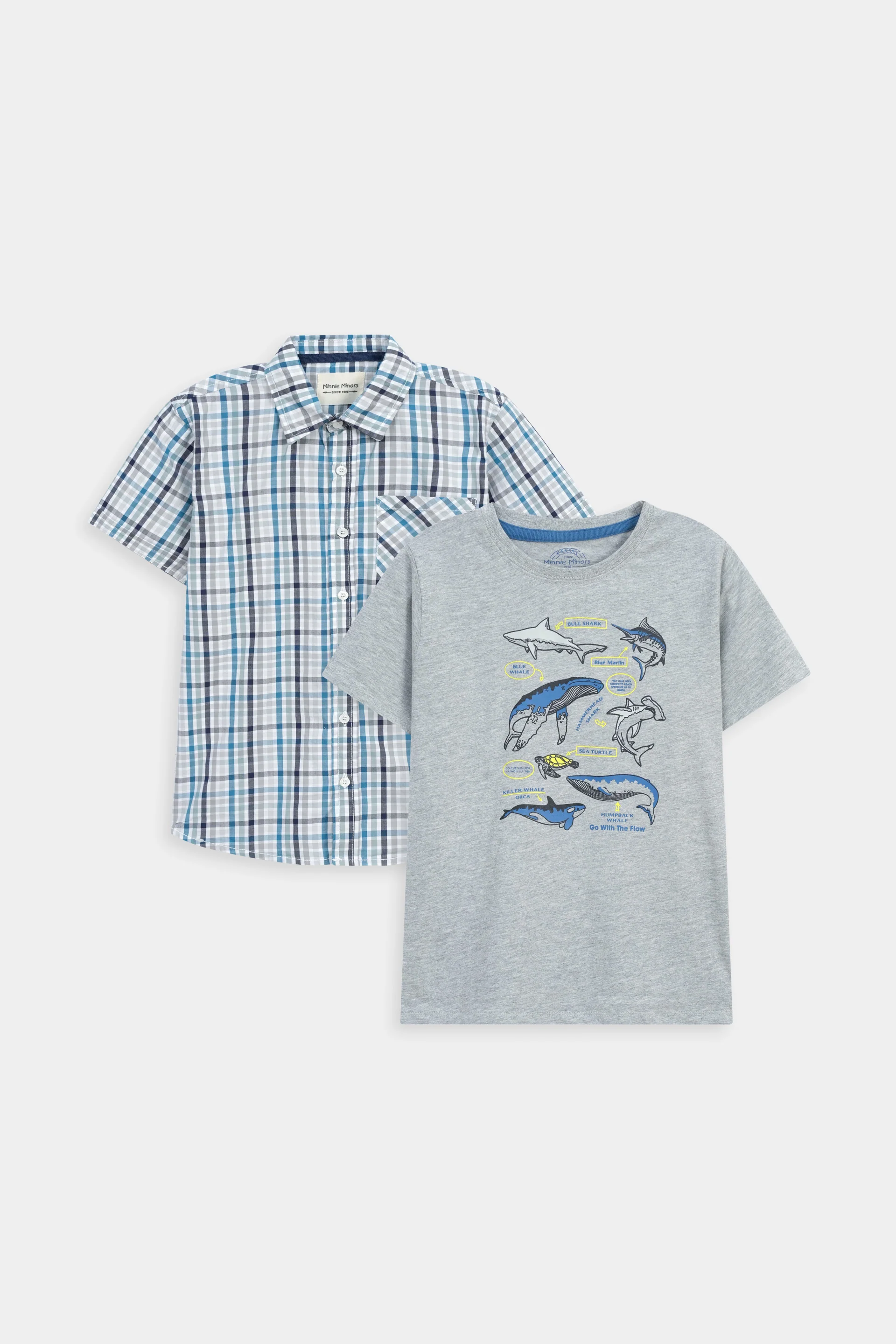 Shirt And T-Shirt Set (SST-167)