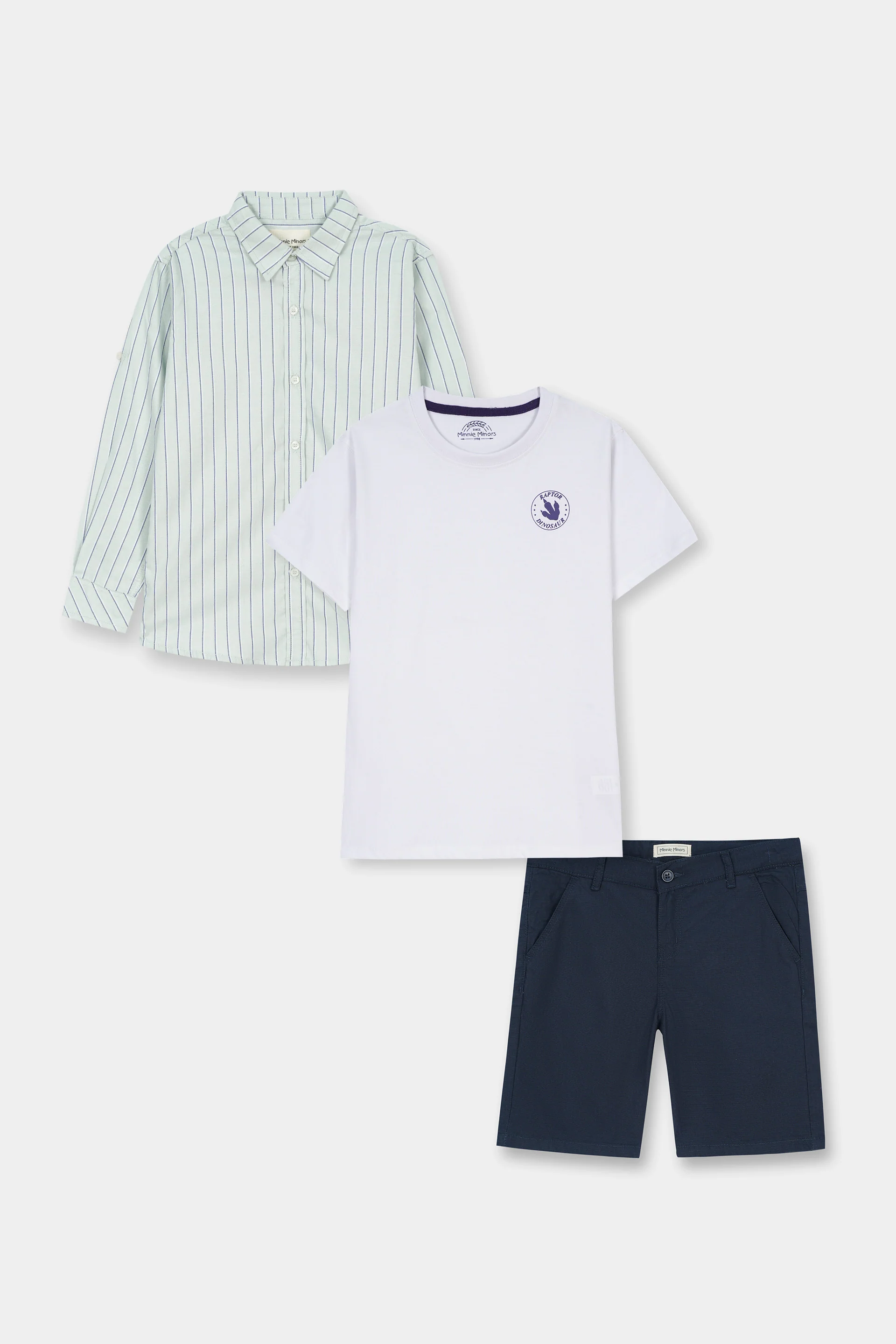 Dino Graphic Shirt, Shorts And T-Shirt (SST-176)