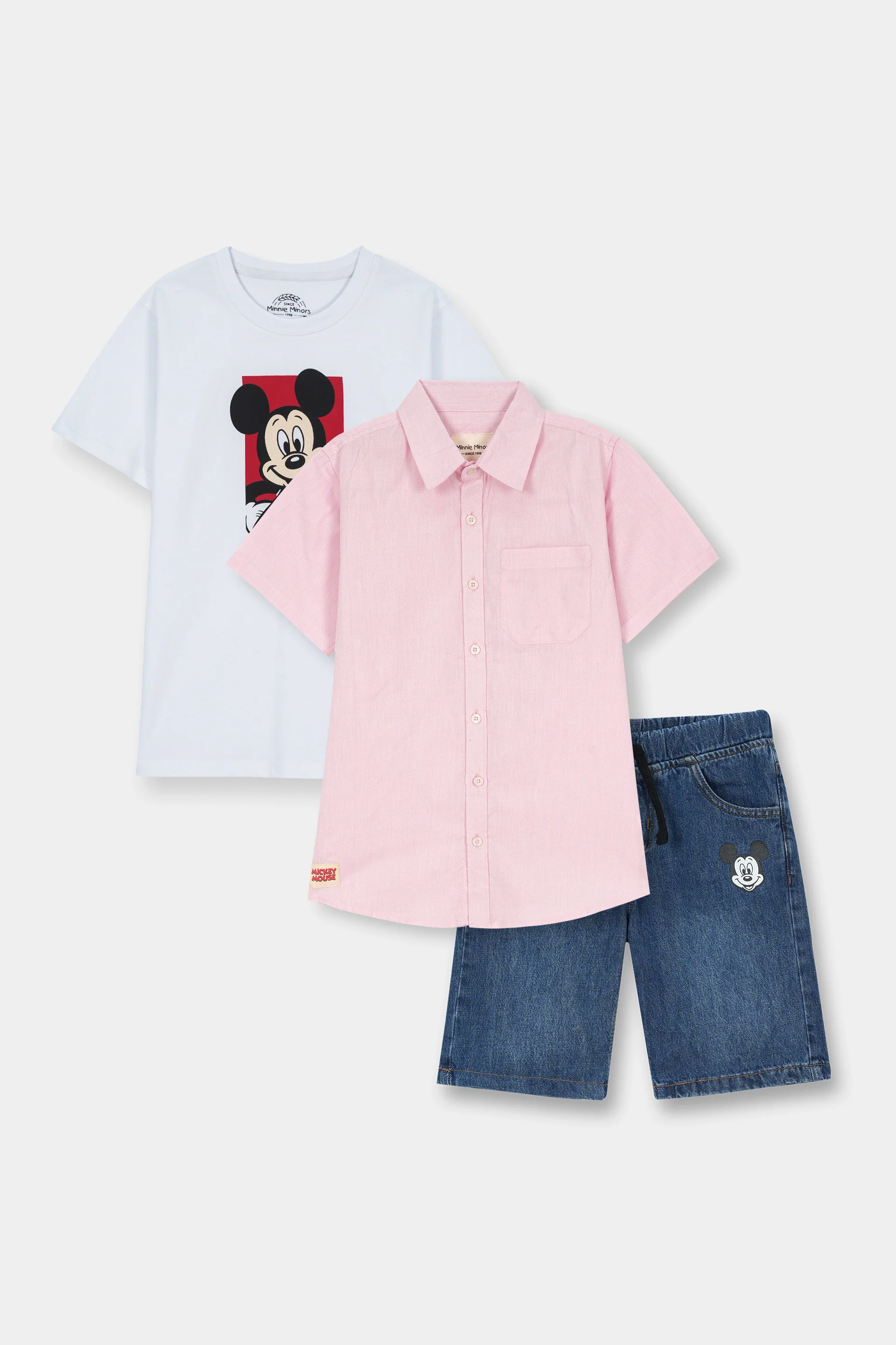 Shirt, T-Shirt And Shorts Set (SST-178)