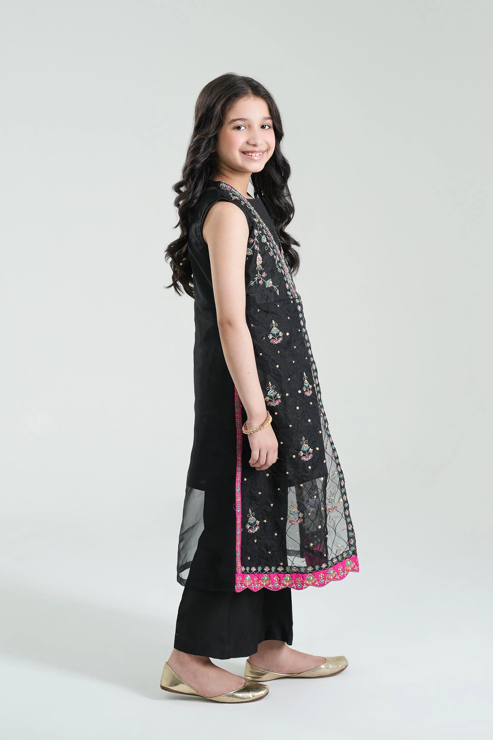 Embellished Gown, Shirt & Trousers (GPW-1106) - Image 3
