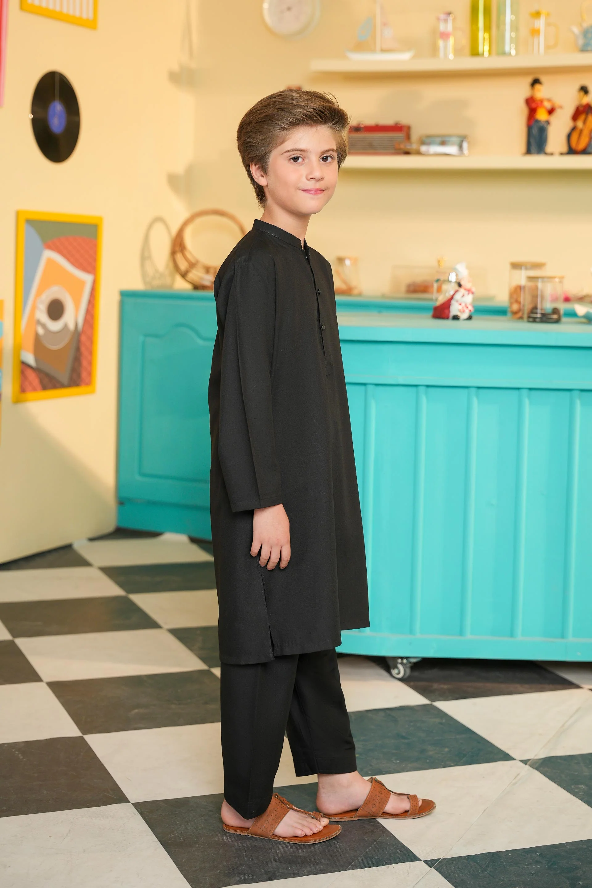 Boys Kurta Shalwar Set (KZS-04A) - Image 3