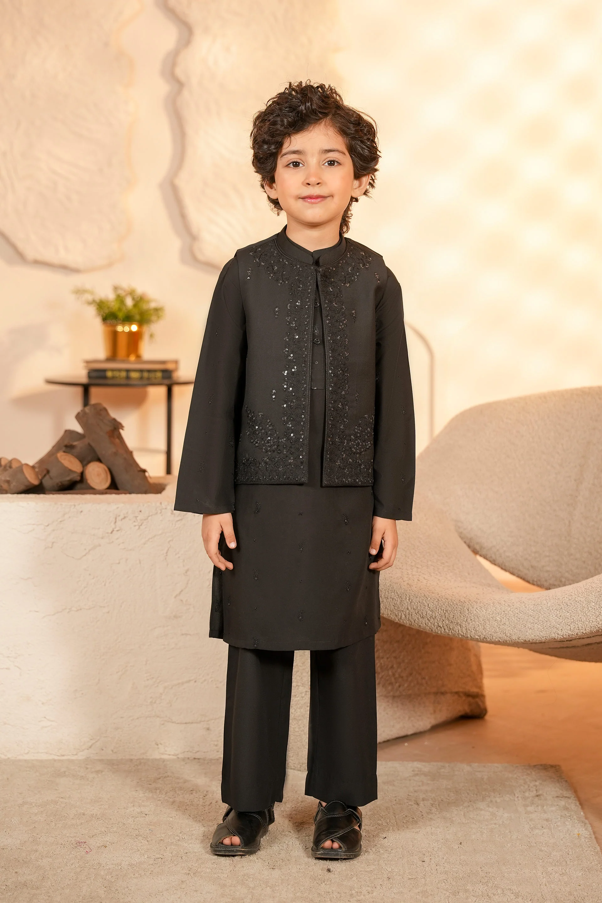 Embroidered Waistcoat with Embroidered Kurta & Trouser (MSFBKSW2-03)