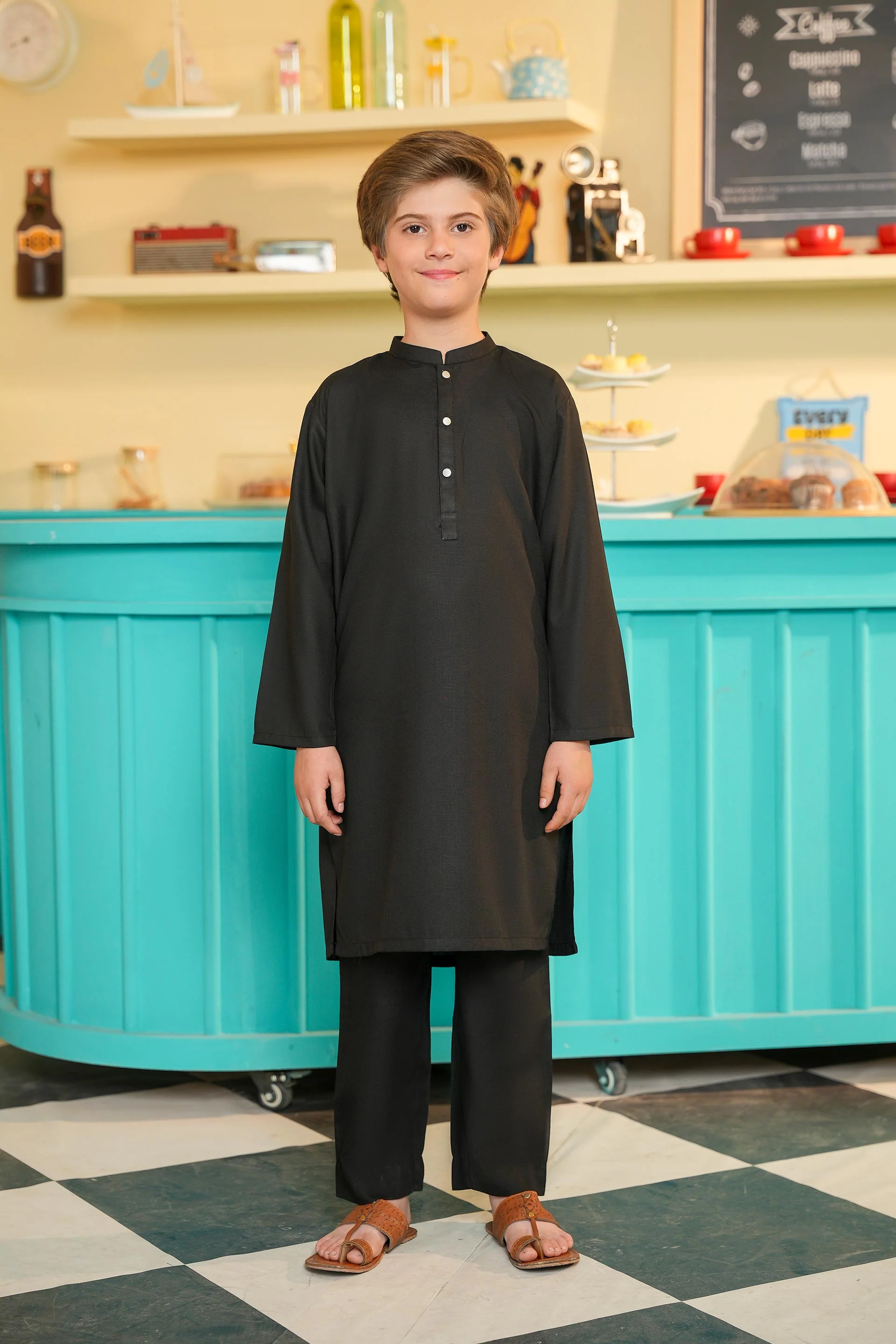 Boys Kurta Trousers Set (MSKZS-09)