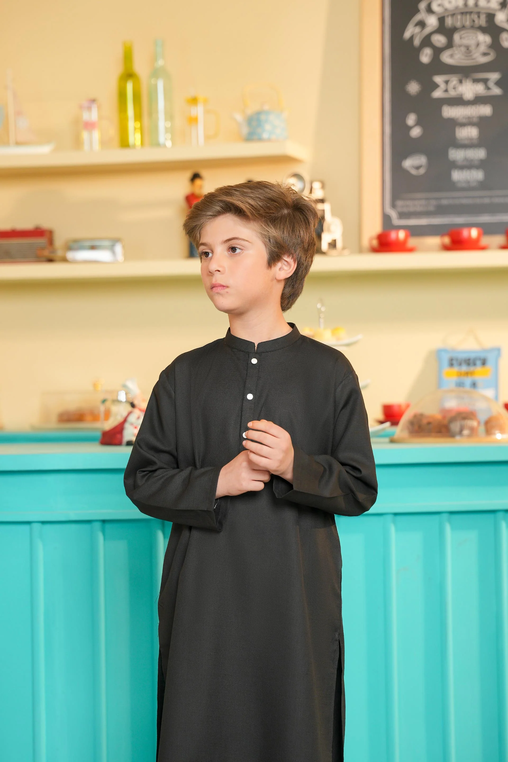 Boys Kurta Trousers Set (MSKZS-09) - Image 2