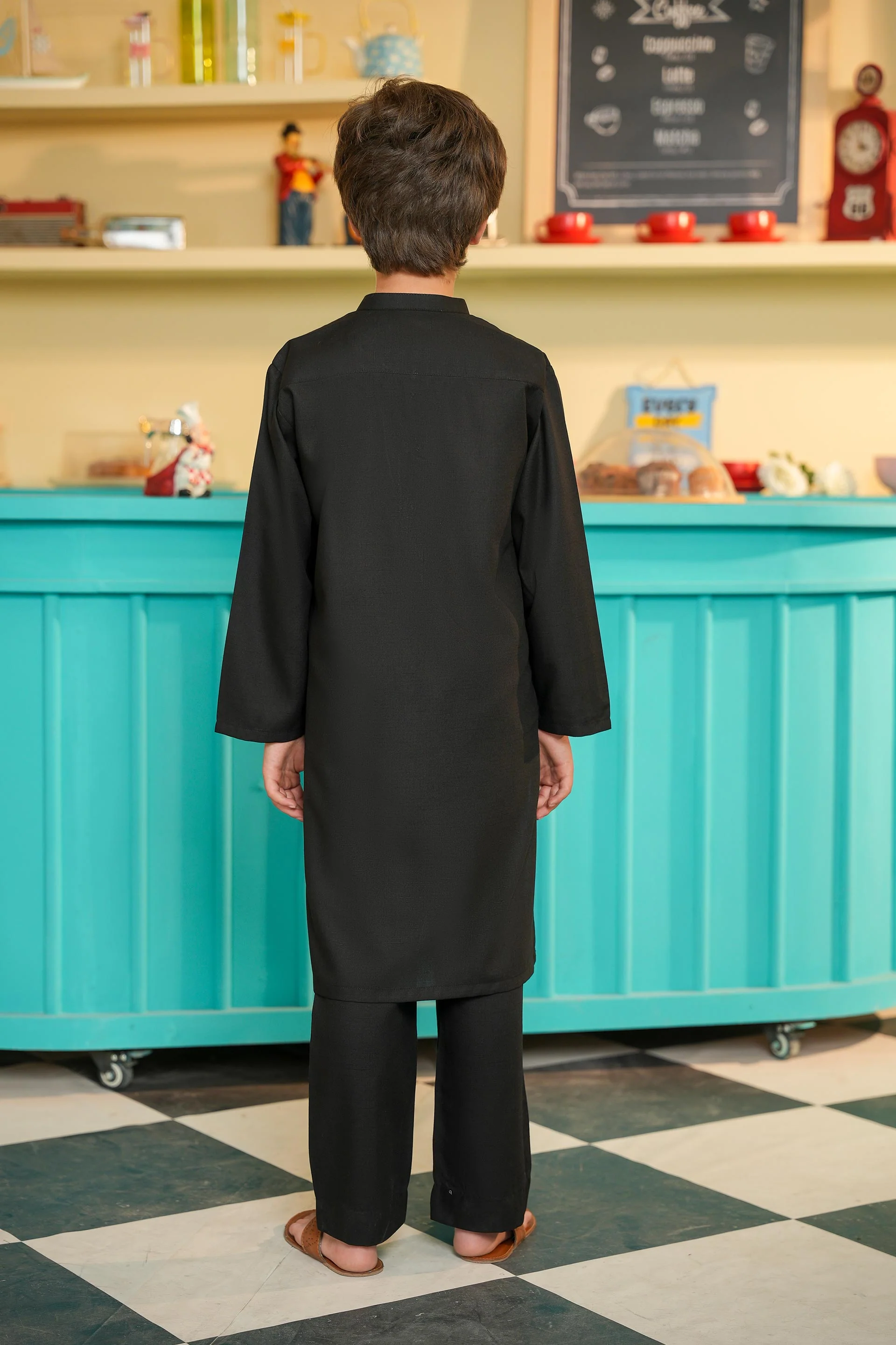 Boys Kurta Trousers Set (MSKZS-09) - Image 4