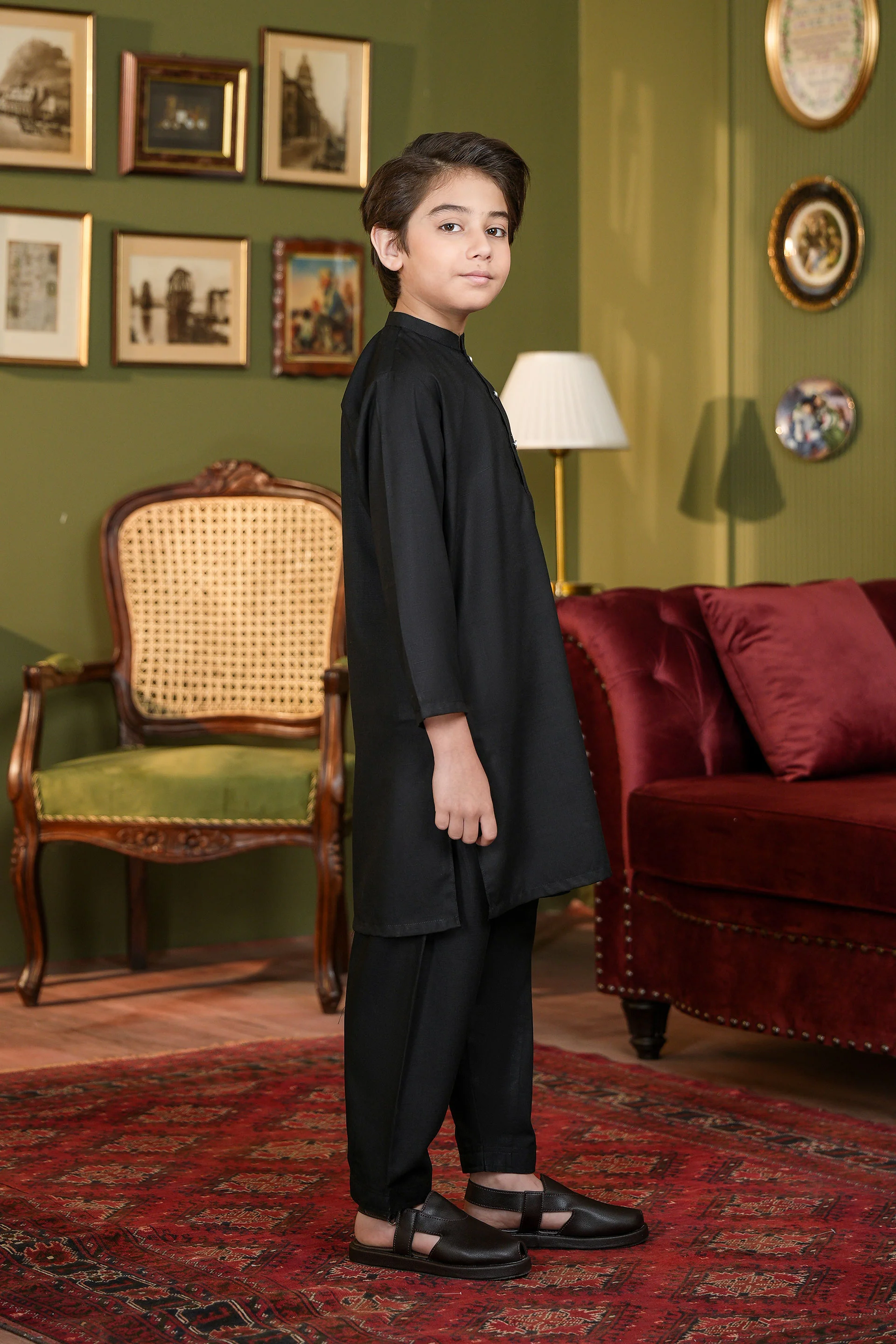 Boys Kurta Shalwar Set (MSKZS-09A) - Image 2