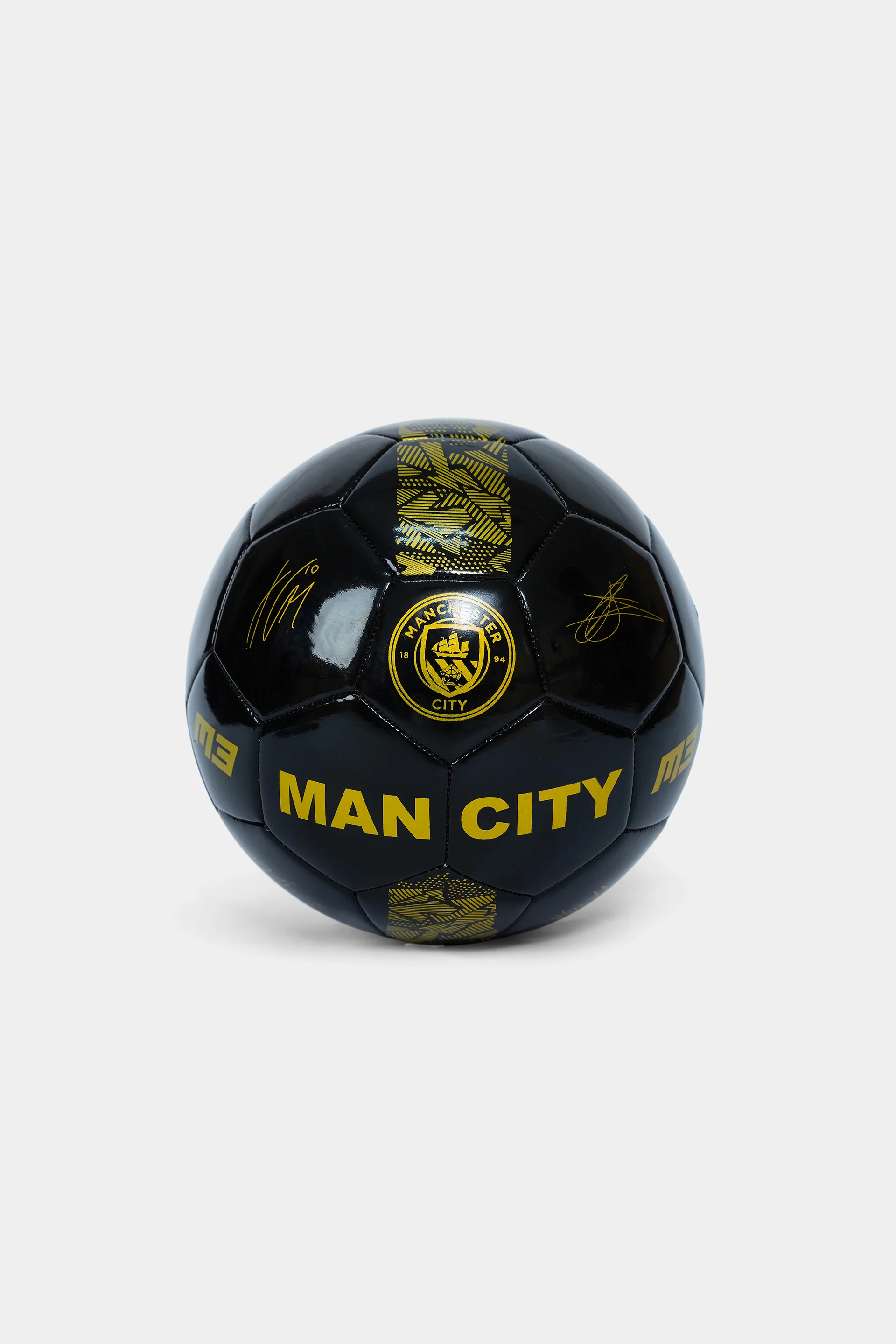 Man City Signature Football Black Gold Size 5 (SA-FBL-05)