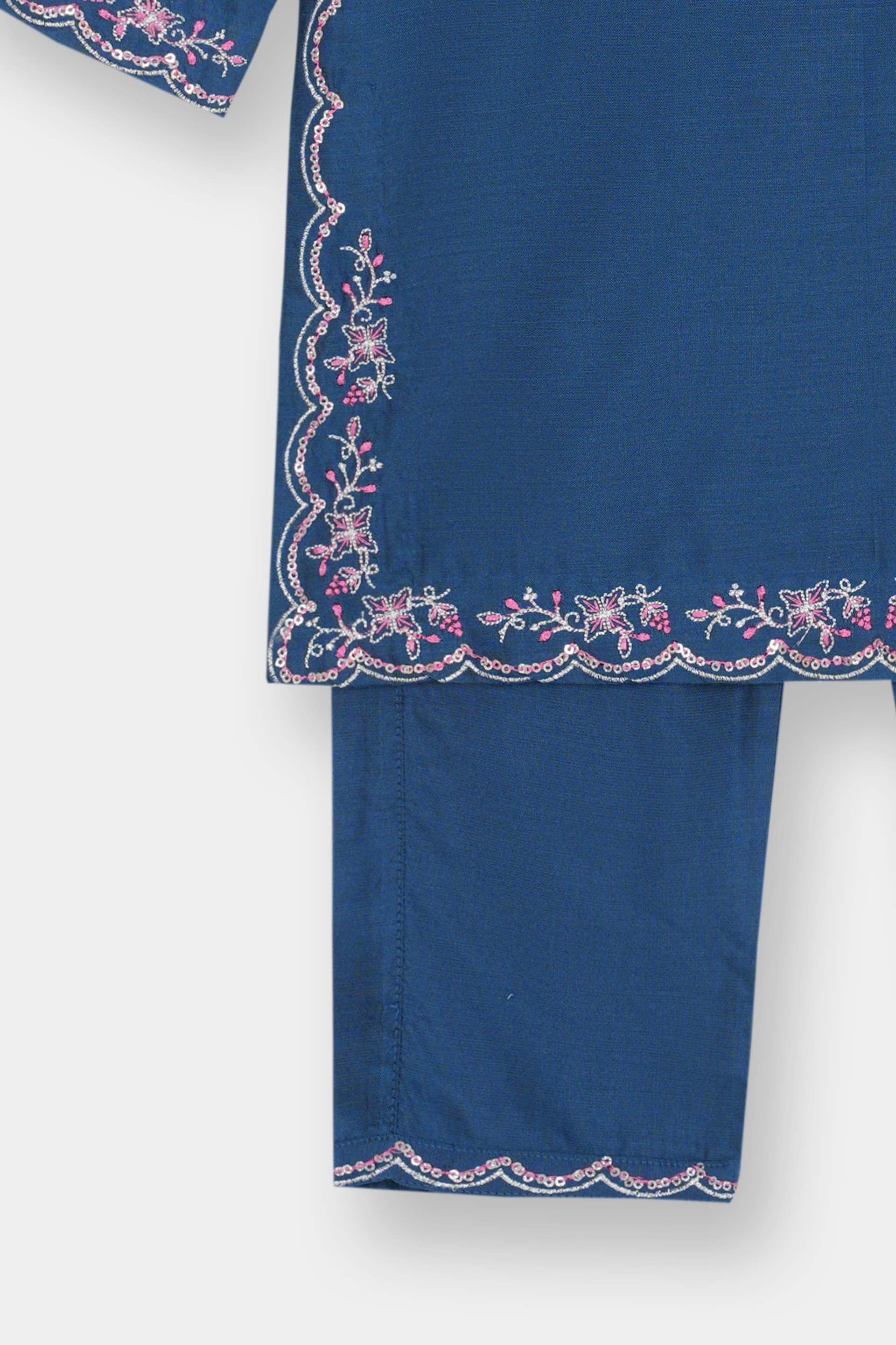 Embellished Kameez & Shalwar (ISK-316) - Image 4