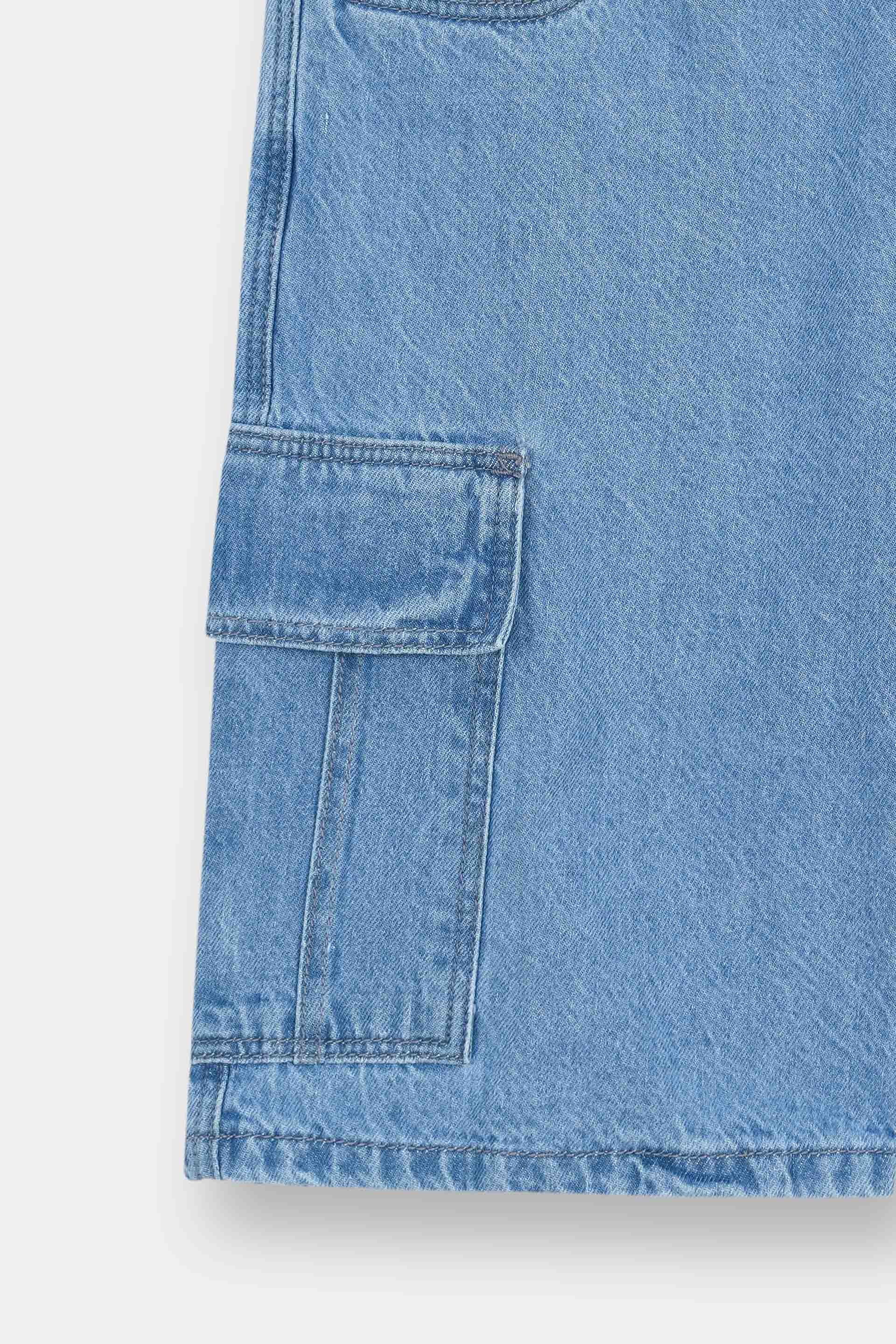 Denim Cargo Bermuda (MSBDS-13) - Image 3