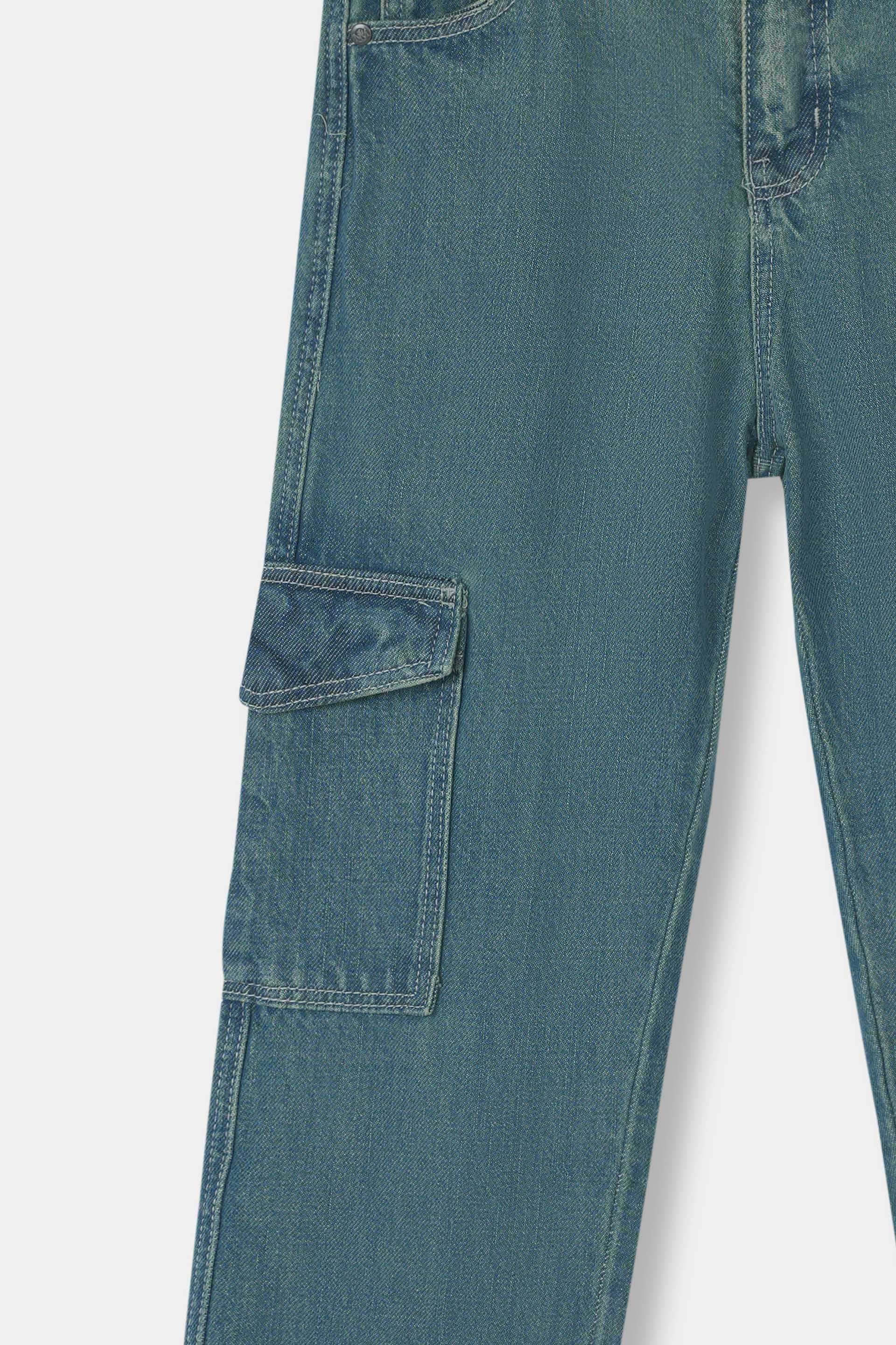 Denim Cargo Pant (WDT-546) - Image 3