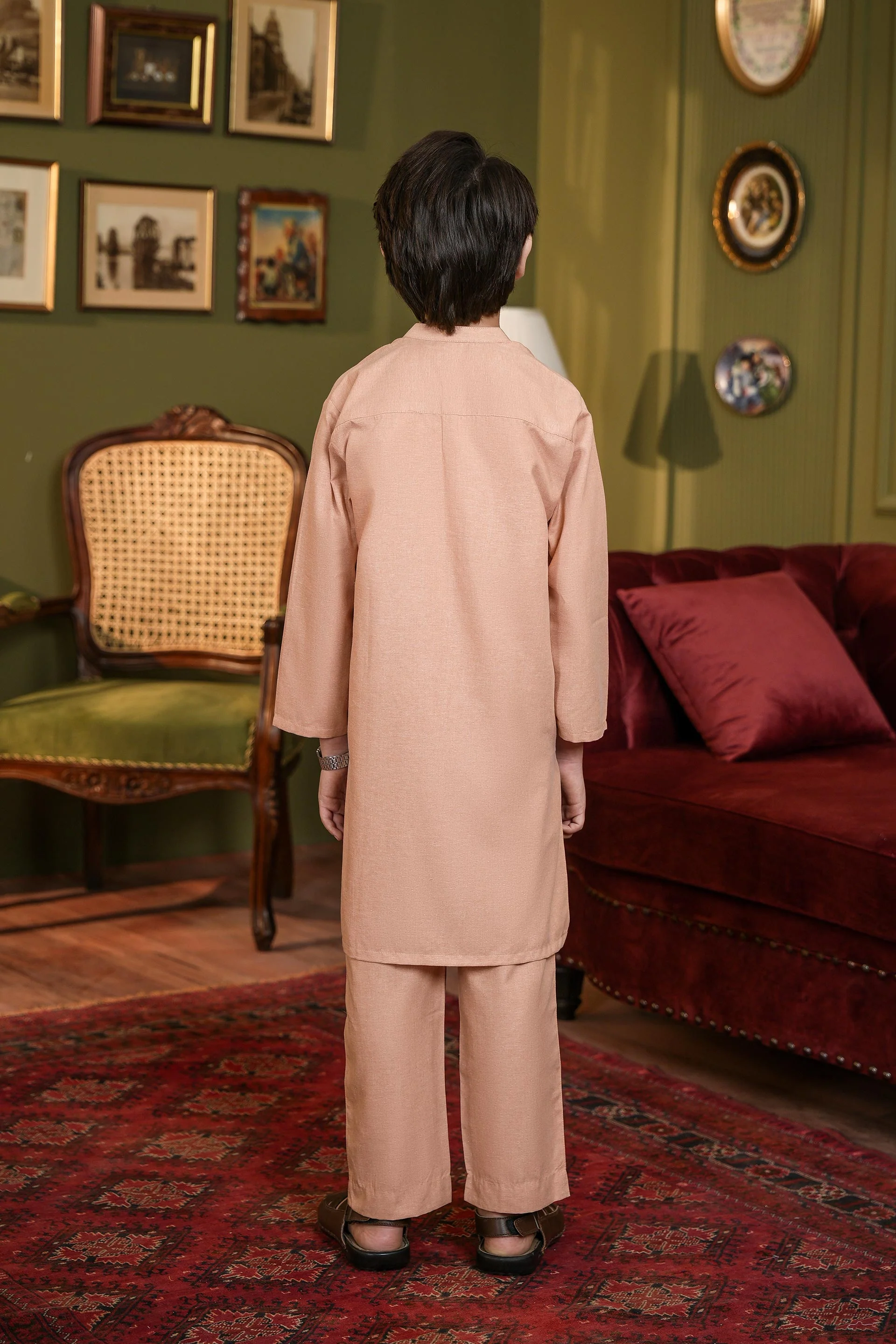 Boys Kurta Trousers Set (MSKZS-10) - Image 5