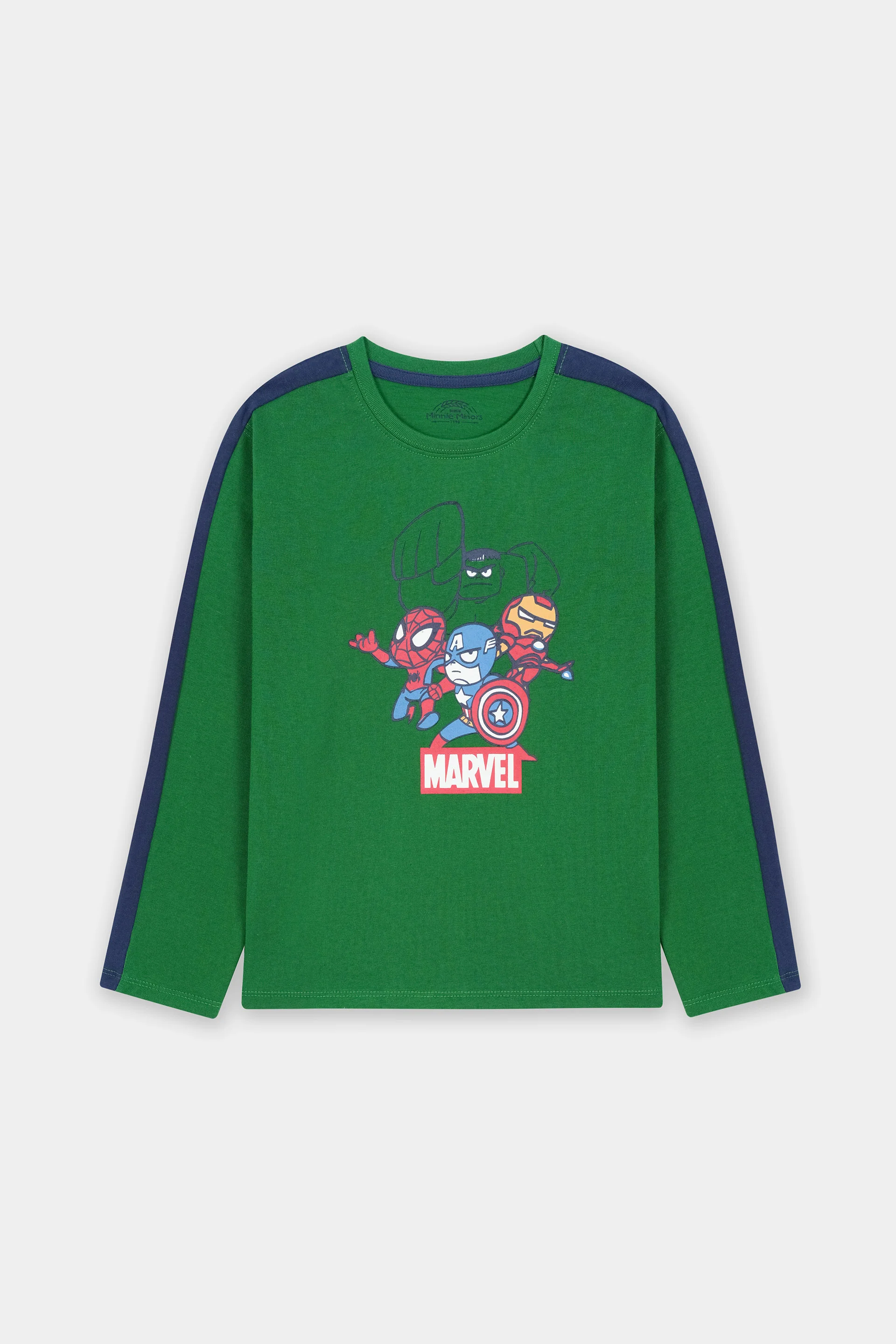 Long Sleeve Graphic T-Shirt With Shoulder Panel (BKTJ-126)