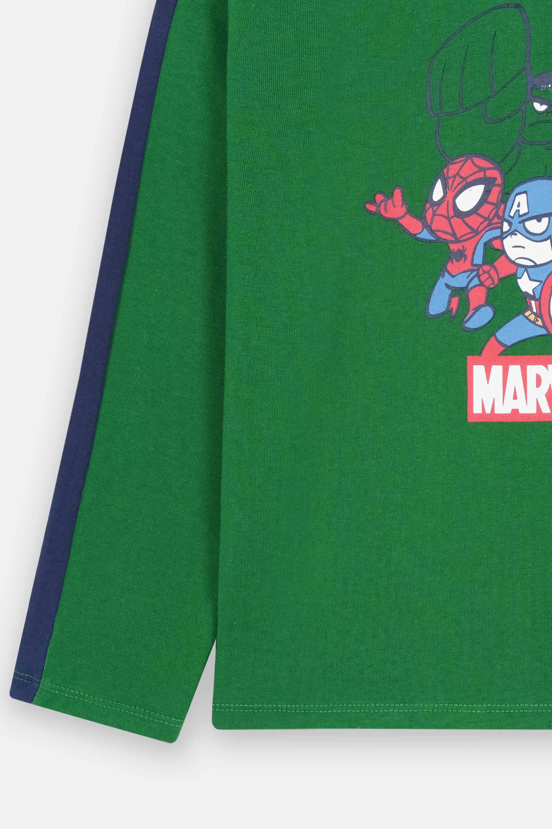 Long Sleeve Graphic T-Shirt With Shoulder Panel (BKTJ-126) - Image 4
