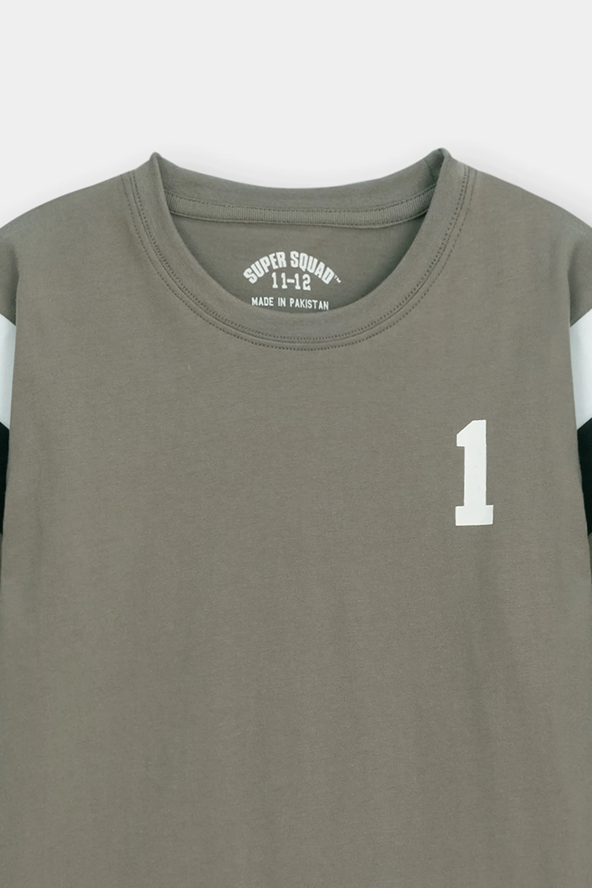 Cut And Sew Lycra Rib Pannel Graphic T-Shirt (MSBKTJ-114) - Image 2