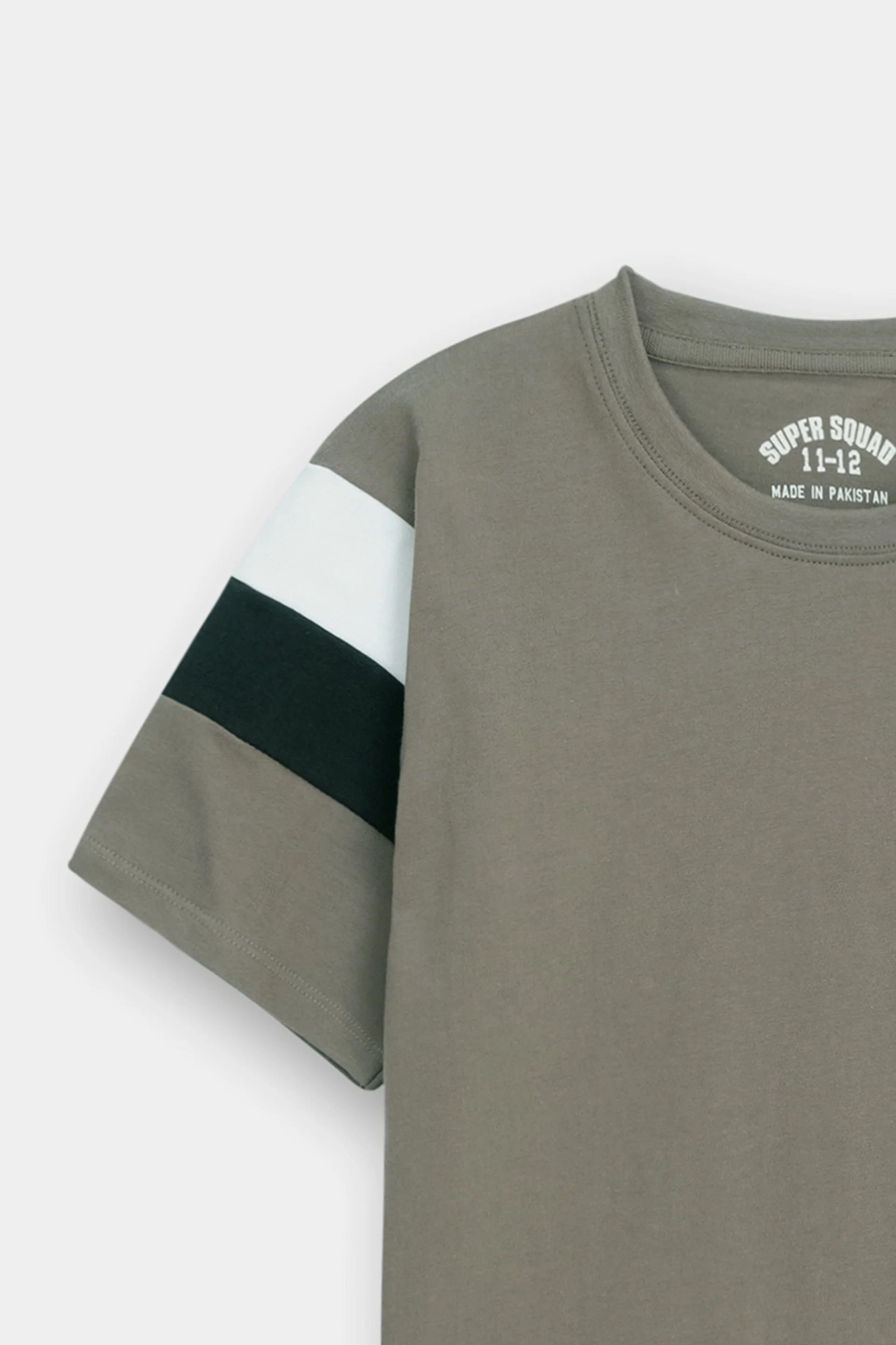 Cut And Sew Lycra Rib Pannel Graphic T-Shirt (MSBKTJ-114) - Image 3
