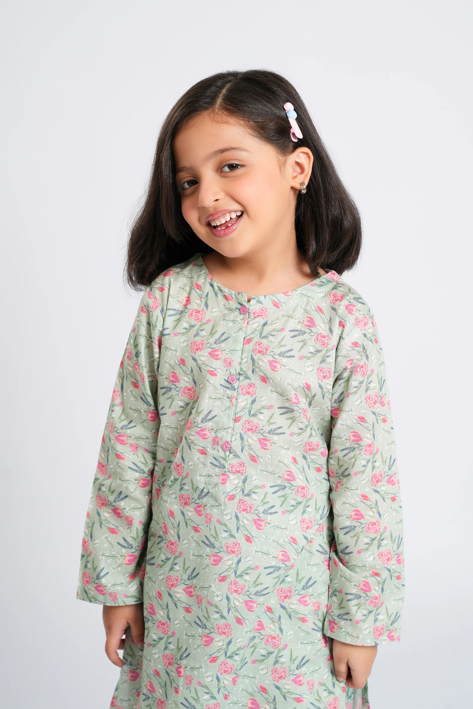 Printed Kameez With Trousers (DGKSB-37) - Image 2