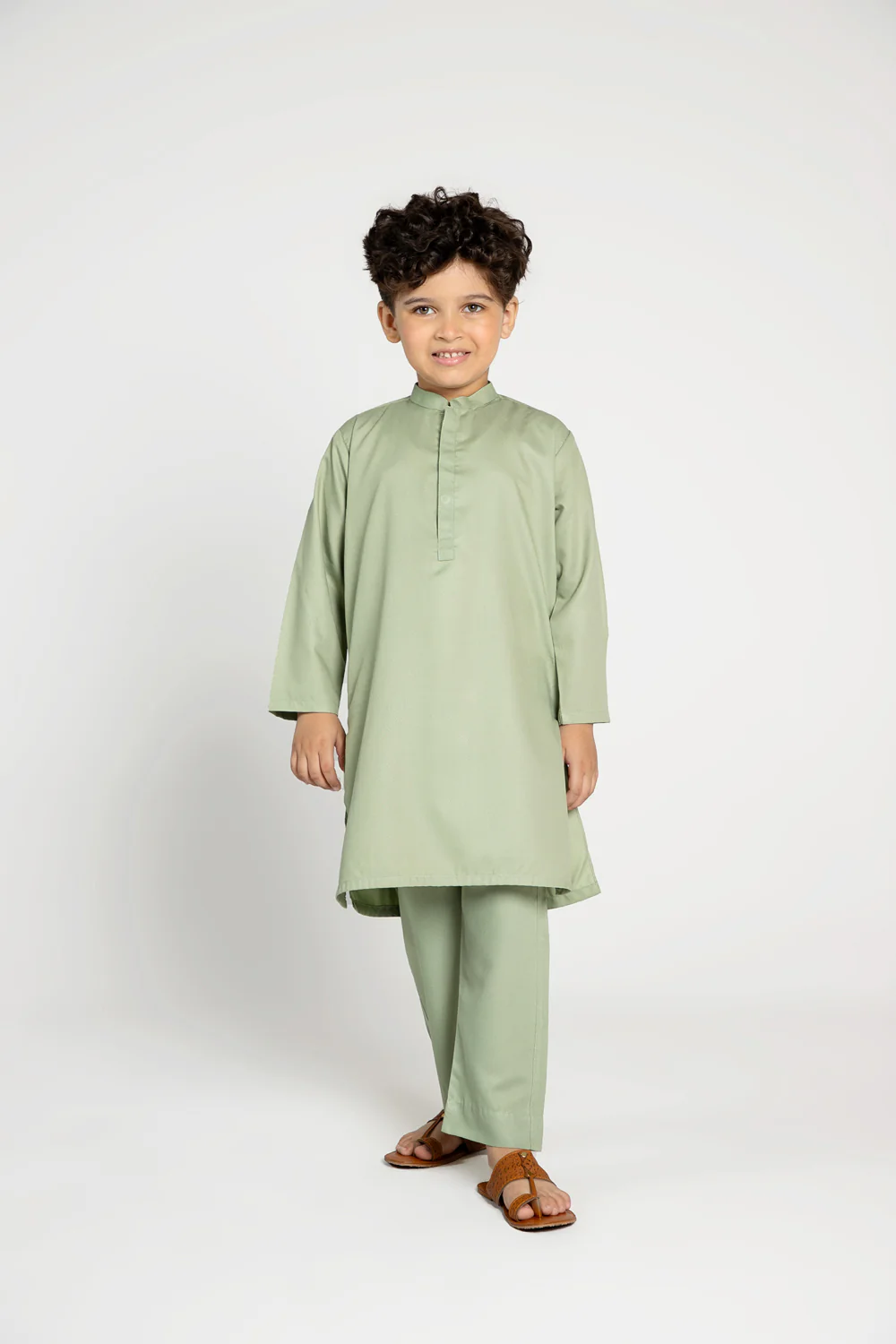 Green Kurta Set (MSKZB-025)