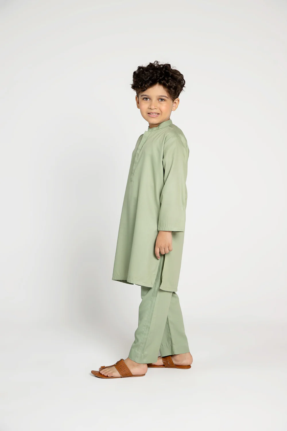 Green Kurta Set (MSKZB-025) - Image 2