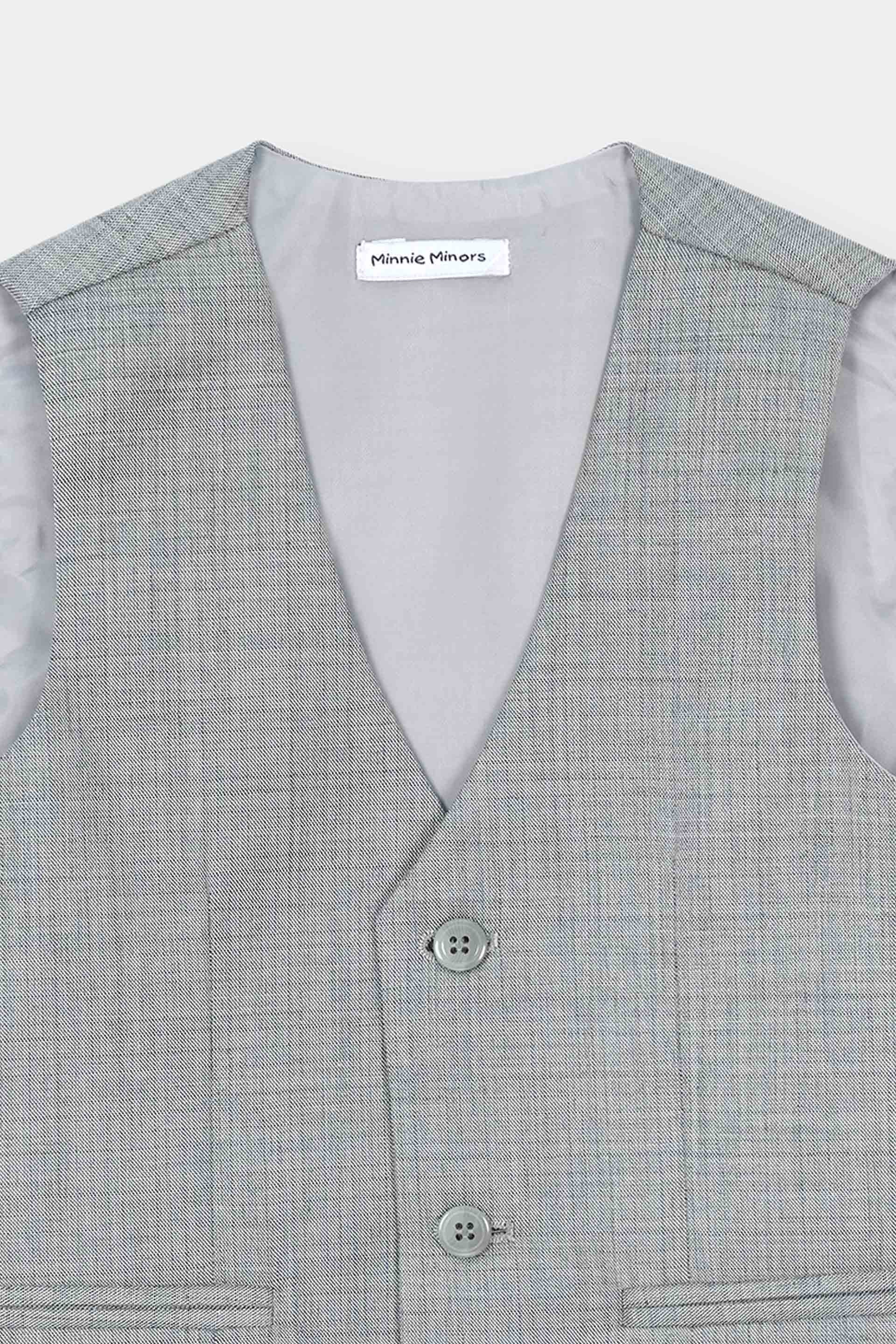 Boys Grey Suit Set (BFS-042) - Image 5
