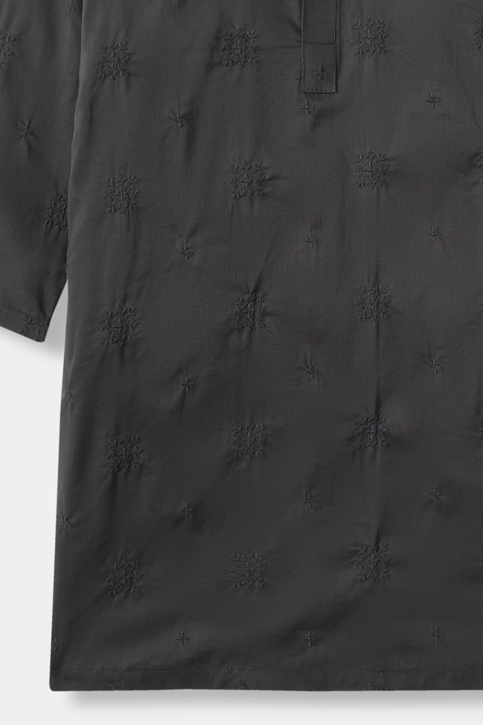 Charcoal Embroidery Kurta (MSKZ-32) - Image 3