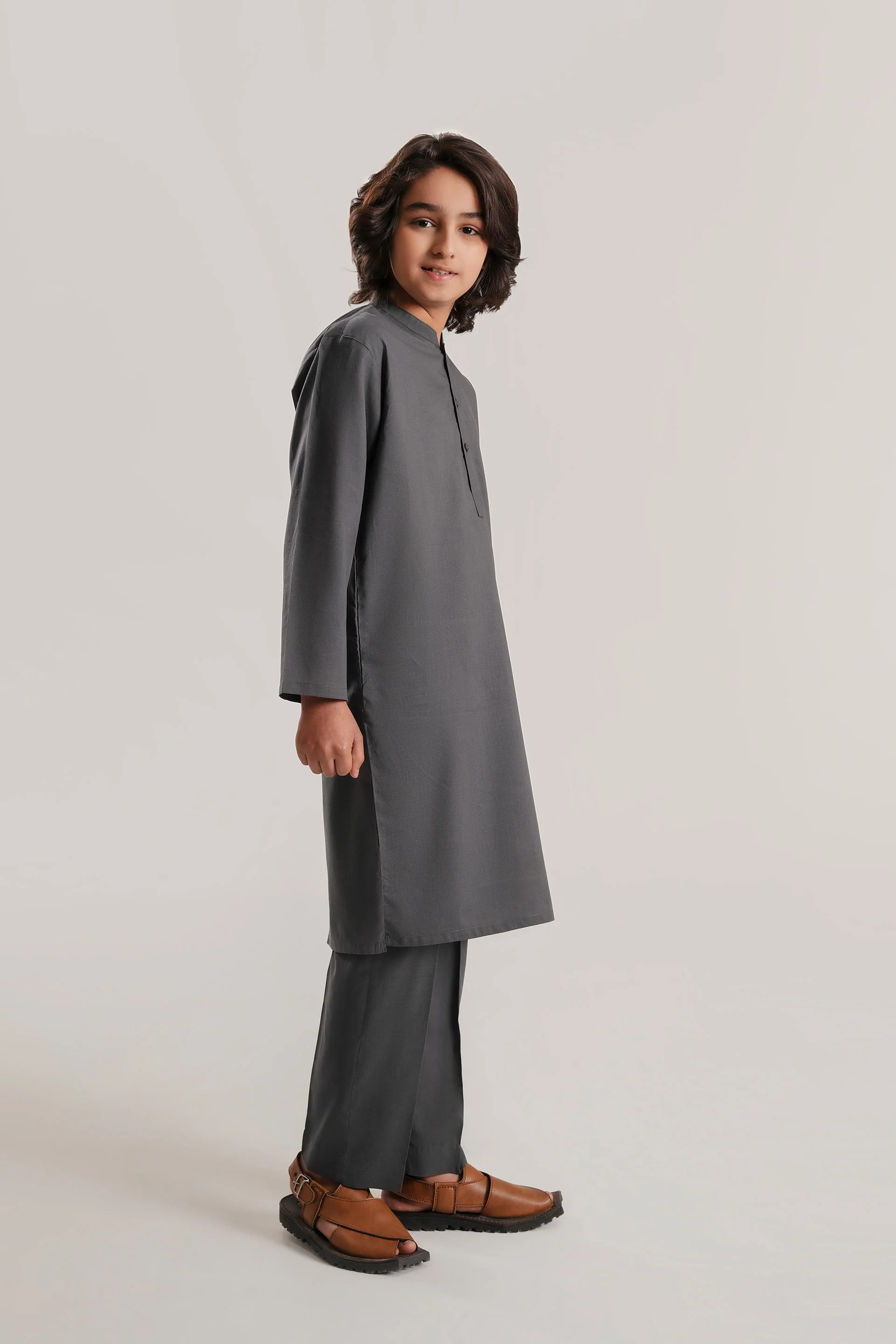 Charcoal Kurta Set (MSKZBS-01) - Image 6